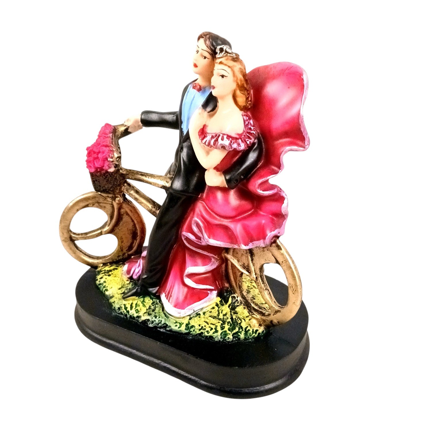 Romantic Couple Showpiece | Love Figurine Decorative Sculpture for Home Décor & Living Room | Valentine, Anniversary & Wedding Gift for Her & Him - 6 Inch - Apkamart