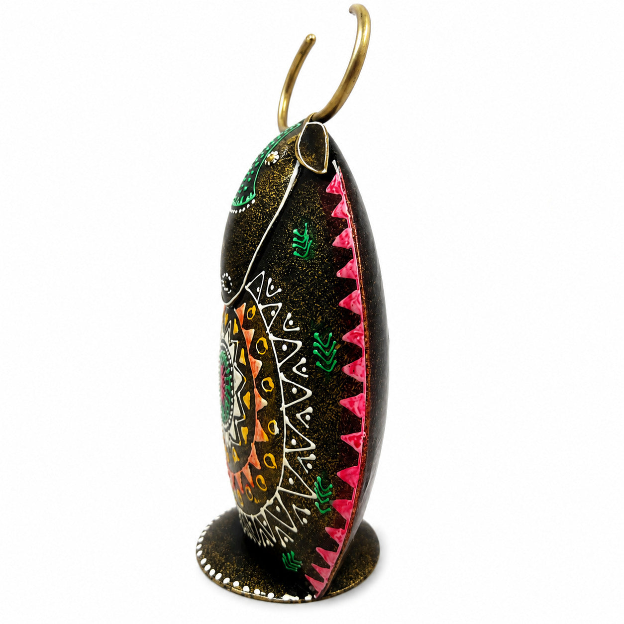 Cow Design Gullak Money Bank | Handcrafted Metal Piggy Bank - 9 Inch-Apkamart