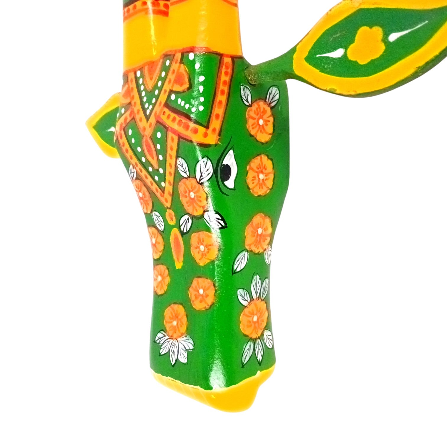 Cow Head Wall Hanging | Handcrafted Wall Decor | Traditional Vastu Wall Art for Happiness, Positivity & Home Decoration - 13 Inch - Apkamart