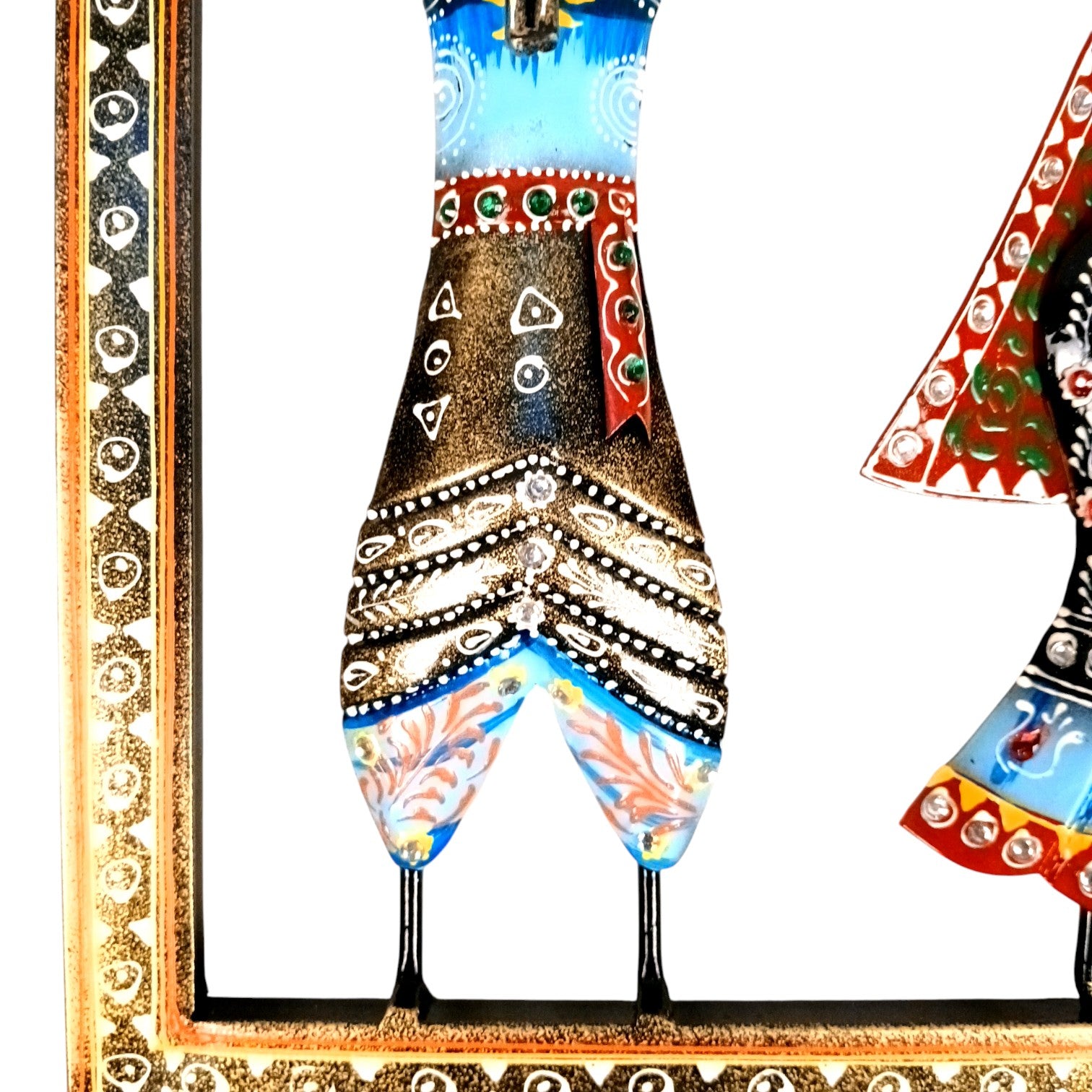 Dancing Couple Wall Hanging | Decorative Wall Art Showpiece | Wall Decor for Living Room, Entrance, Home & Office Decoration | Traditional Wall Hanging Gift - 14 Inch - Apkamart