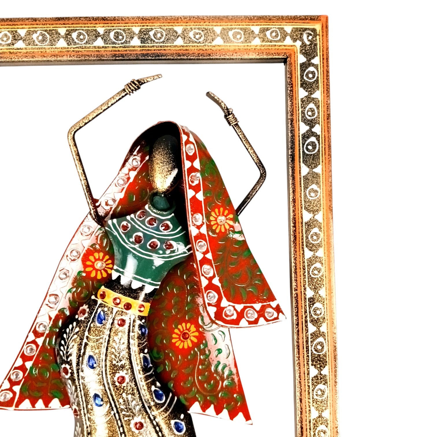 Dancing Couple Wall Hanging | Decorative Wall Art Showpiece | Wall Decor for Living Room, Entrance, Home & Office Decoration | Traditional Wall Hanging Gift - 14 Inch - Apkamart