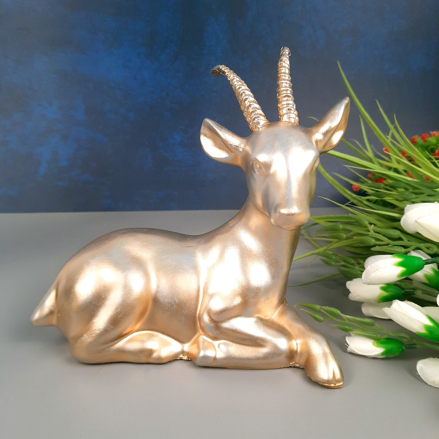 Deer Couple Showpiece | Reindeer Statue | Animal Figurines - for Home Decor, Garden, Balcony, Living Room & Gifts - Apkamart #Style_Style 1