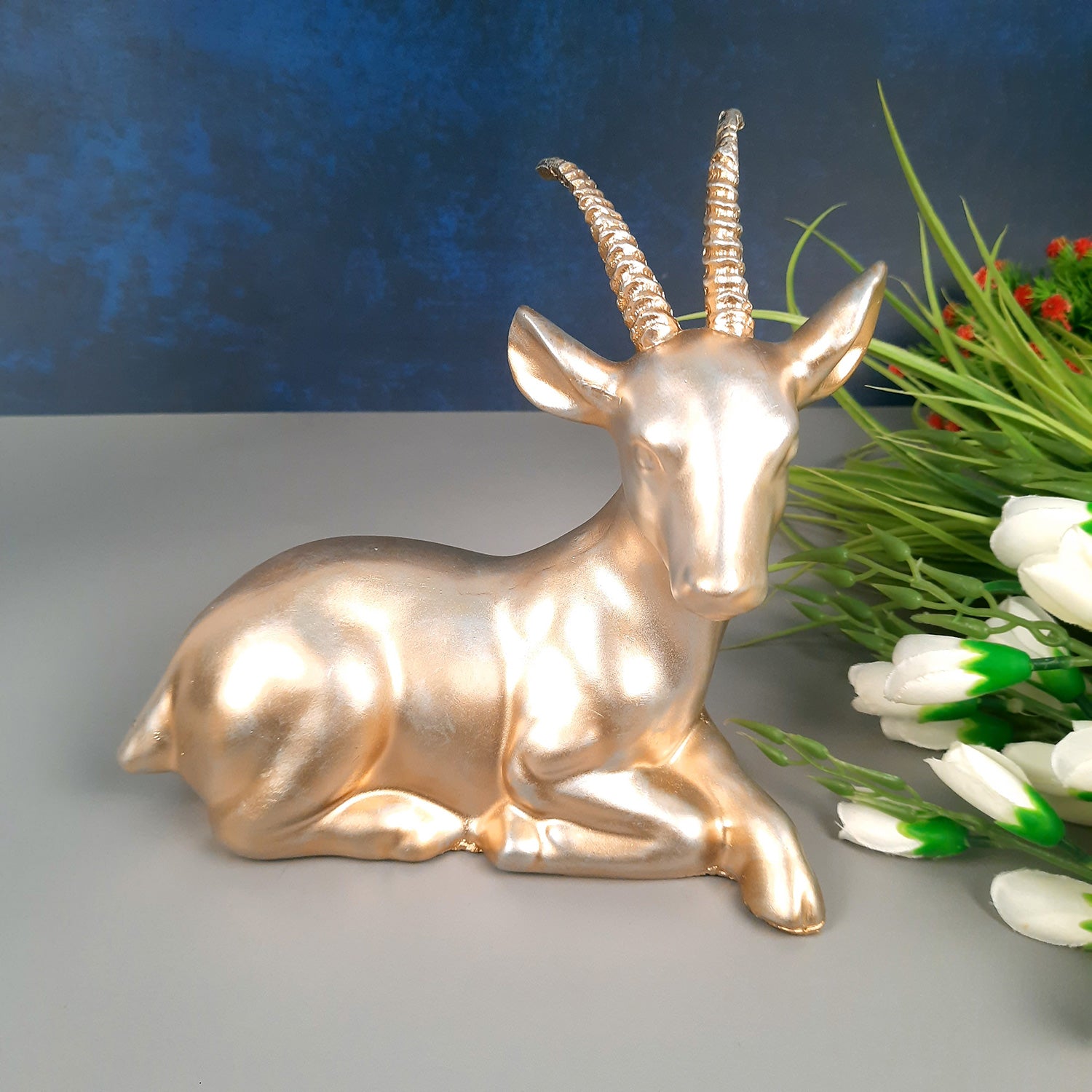 Deer Couple Showpiece | Reindeer Statue | Animal Figurines - for Home Decor, Garden, Balcony, Living Room & Gifts - Apkamart #Style_Style 3