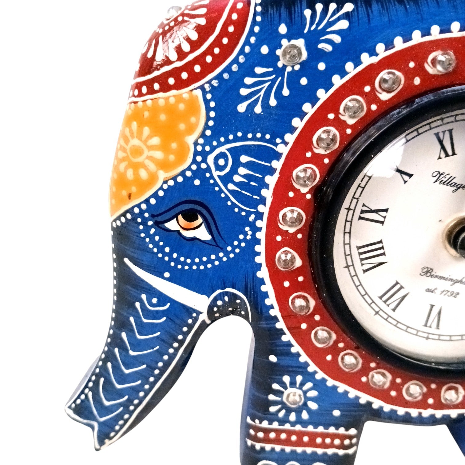 Elephant Shape Desk Clock – Table Clock for Home & Office Decor | Modern Desk Timepiece for Living Room, Bedroom, Study & Gifting - 7 Inch - Apkamart