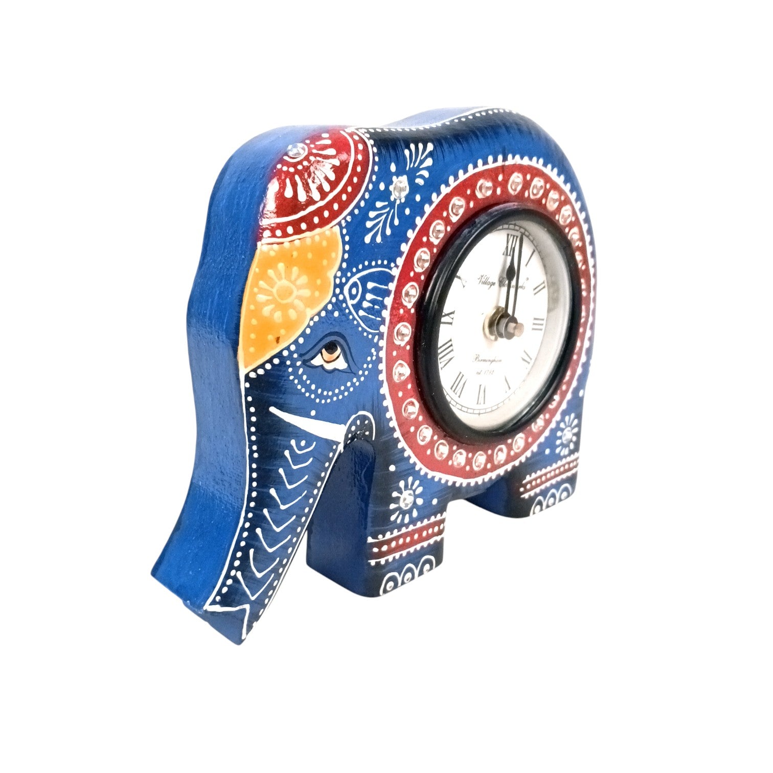 Elephant Shape Desk Clock – Table Clock for Home & Office Decor | Modern Desk Timepiece for Living Room, Bedroom, Study & Gifting - 7 Inch - Apkamart