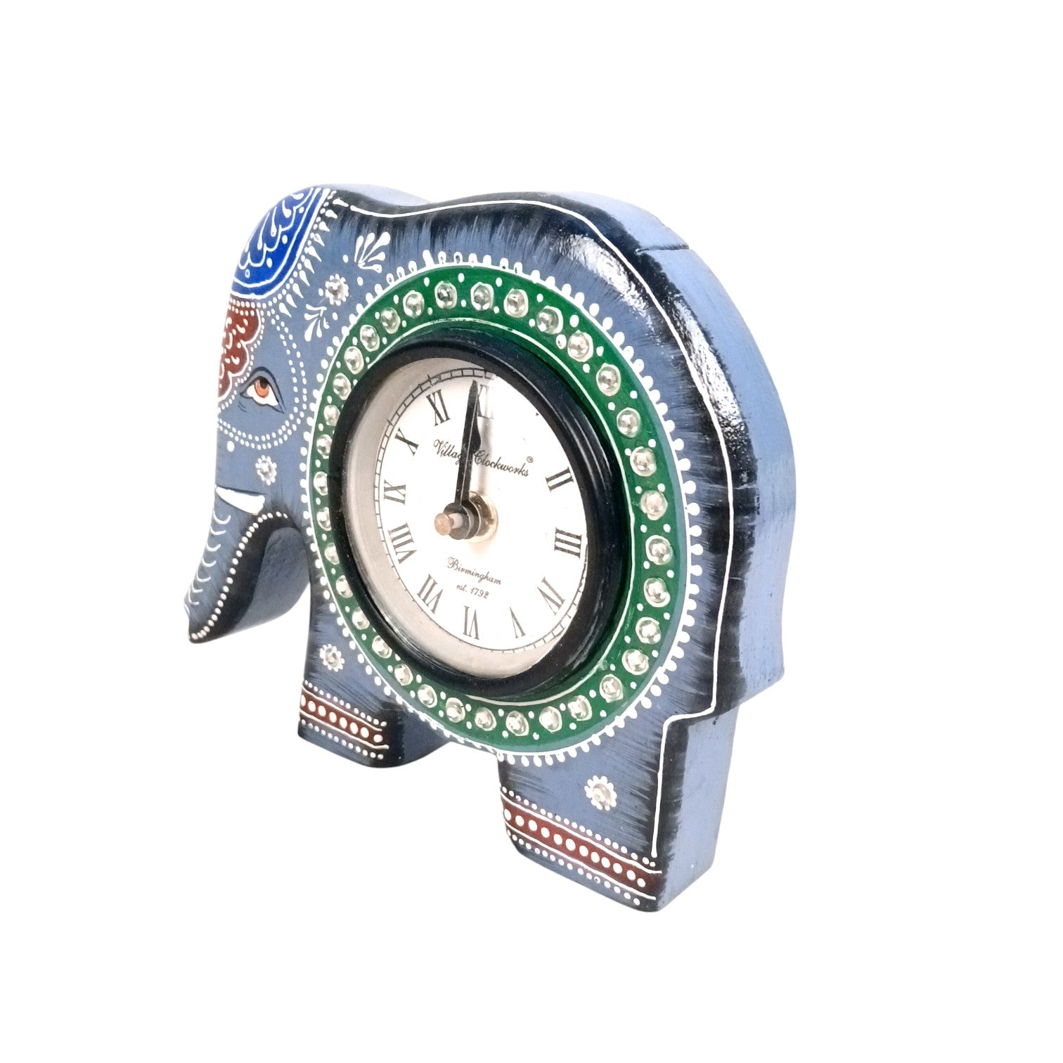 Desk Clock for Home & Office | Elephant Shape Modern Desk Timepiece for Living Room, Bedroom, Study & Gifting - 7 Inch - Apkamart