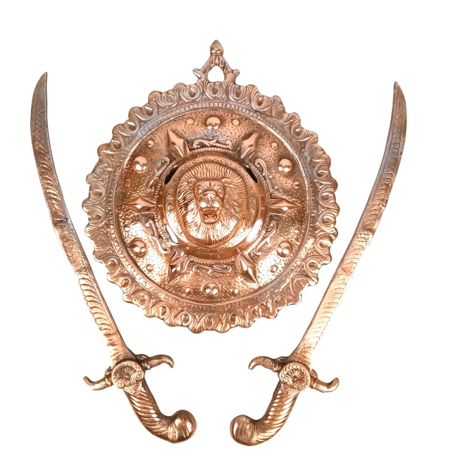 Dhal Talwar Wall Hanging Shield Sword - 12 Inch - Apkamart