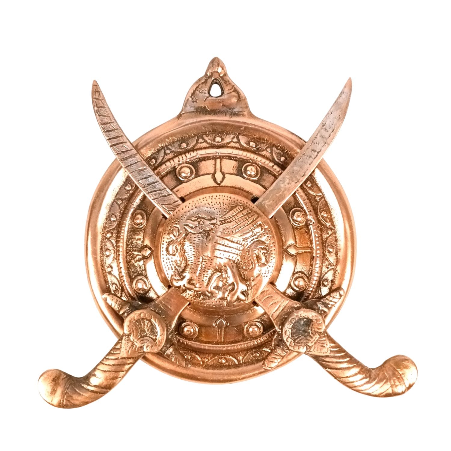 Dhal Talwar Wall Hanging Sword Shield - 10 Inch - Apkamart