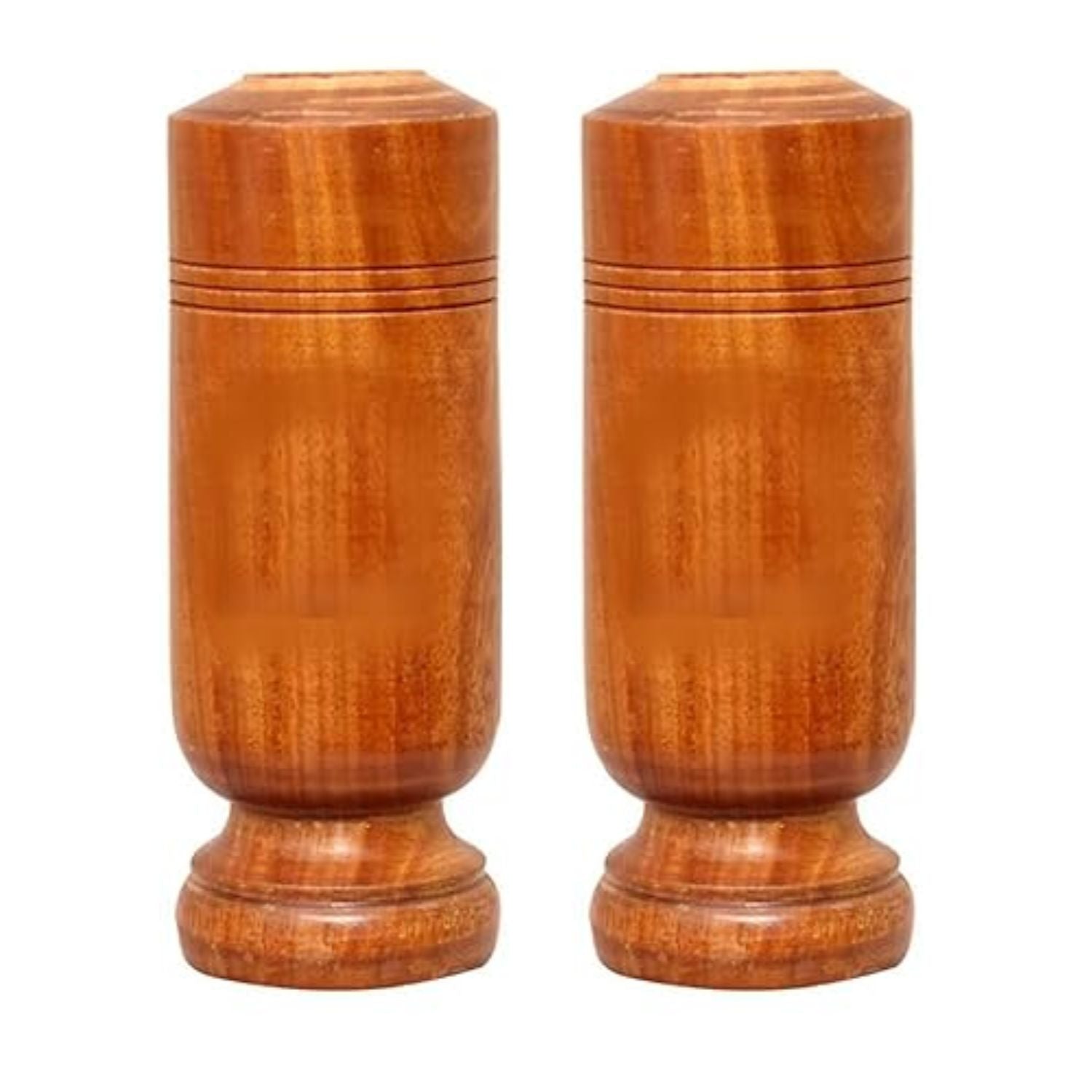 Vijaysar Wood Glass for Diabetes | Ayurvedic Glass / Tumbler | Vijaysar Wood Glass | Lakdi Ka Glass | Herbal Tumbler | Bija Glass - 7 Inch (pack of 2) - Apkamart