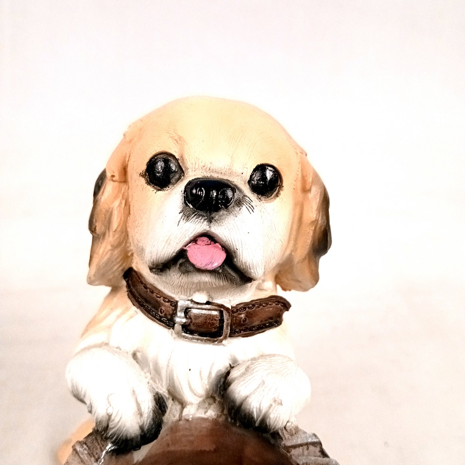 Cute Dog Decorative Pen Pencil Holder / Cutlery Stand | Dog Holding Basket Showpiece - for Kids Study Table, office Desk, Home Decor & Gifts - 6 Inch - Apkamart #Style_Design 4