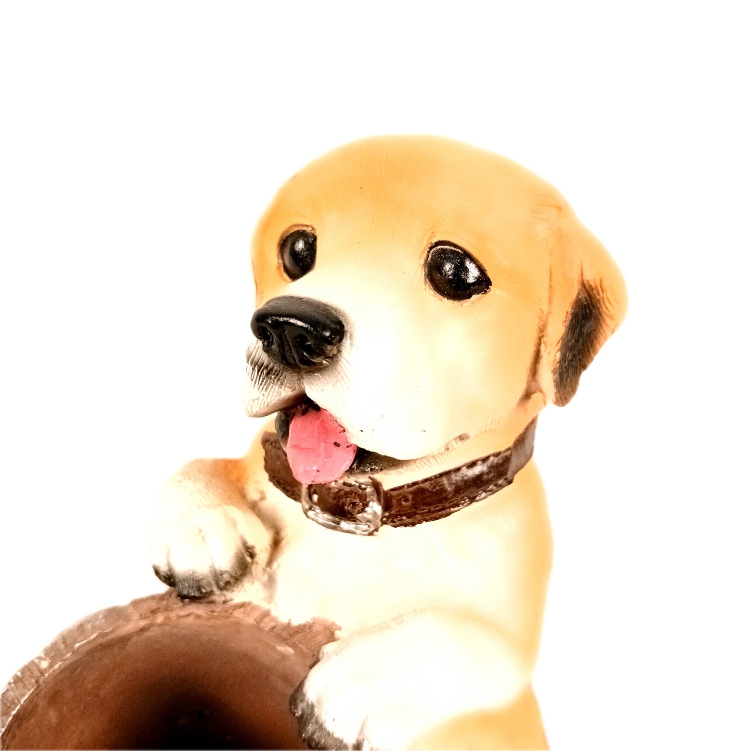 Cute Dog Decorative Pen Pencil Holder / Cutlery Stand | Dog Holding Basket Showpiece - for Kids Study Table, office Desk, Home Decor & Gifts - 6 Inch - Apkamart #Style_Design 2