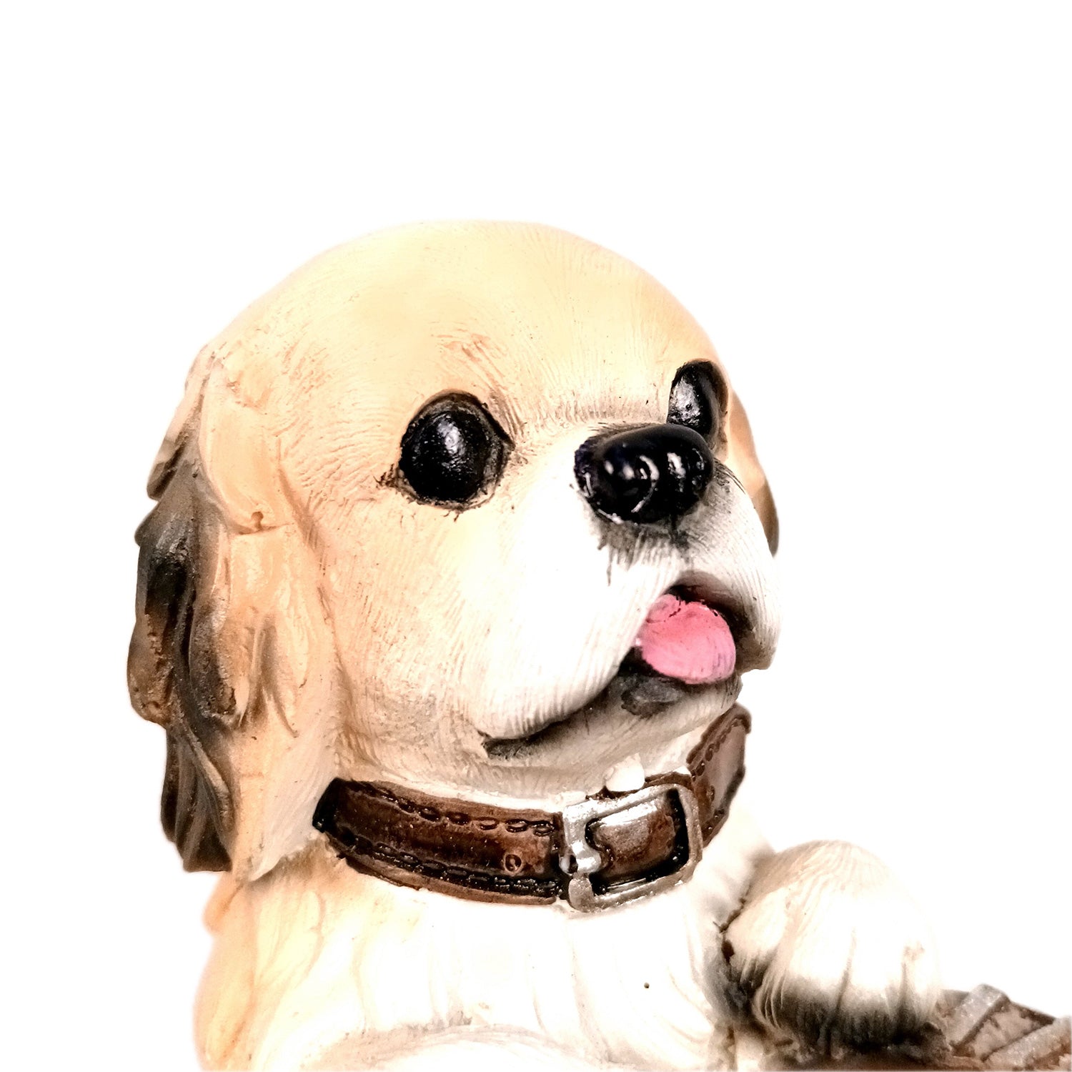 Cute Dog Decorative Pen Pencil Holder / Cutlery Stand | Dog Holding Basket Showpiece - for Kids Study Table, office Desk, Home Decor & Gifts - 6 Inch - Apkamart #Style_Design 4