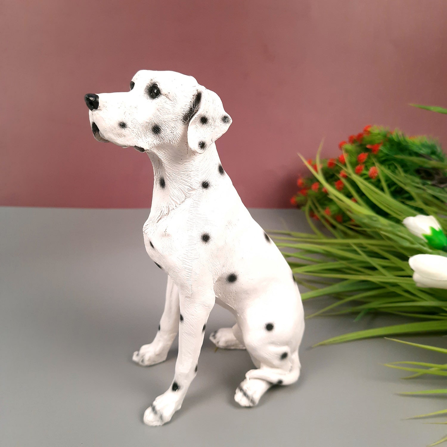 Dog Showpiece Statue | Animal Figurines | Home Decor Showpieces - Home, Table, Living Room, Indoor/Outdoor, Garden Decor & Gift - Apkamart #Style_Style 1
