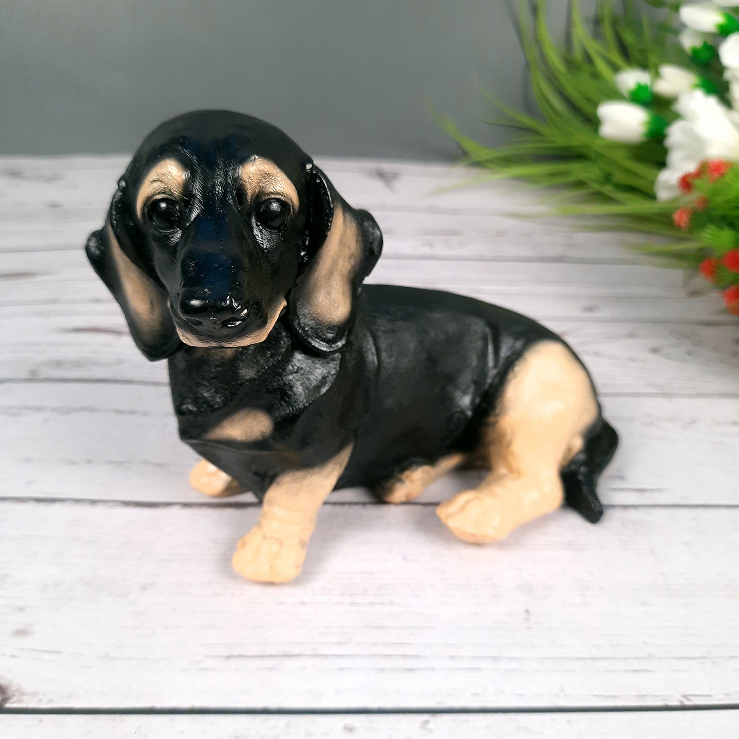 Dog Showpiece Statue | Animal Figurines | Home Decor Showpieces - Home, Table, Living Room, Indoor/Outdoor, Garden Decor & Gift - Apkamart #Style_Style 3