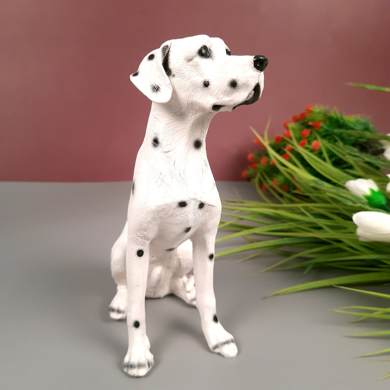 Dog Showpiece Statue | Animal Figurines | Home Decor Showpieces - Home, Table, Living Room, Indoor/Outdoor, Garden Decor & Gift - Apkamart #Style_Style 1