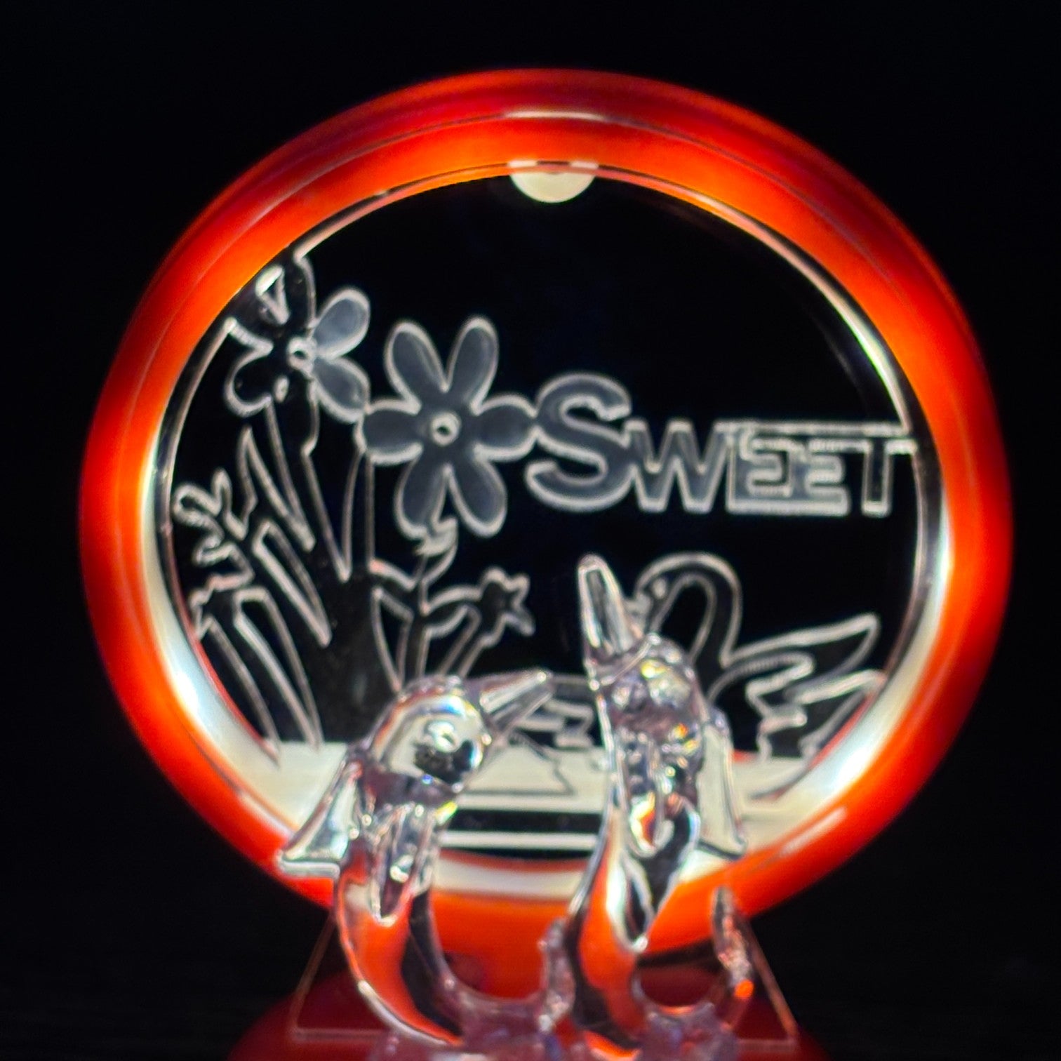 LED Couple Showpiece | Romantic Light Love Statue for Bedroom, Living Room & Table Décor | Gift for Valentine, Wedding & Anniversary - 6 Inch - Apkamart #Style_Design 2