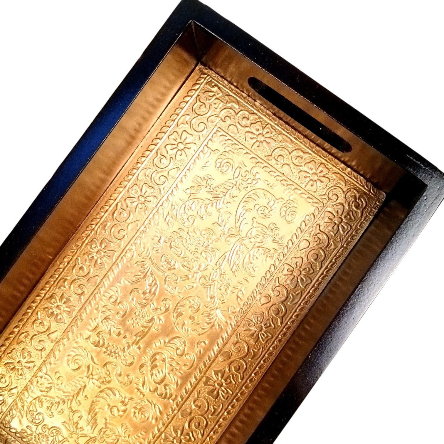 Dry Fruit Box | Brass Tray with Steel Bowls | Multipurpose Serving Box for Dry Fruits, Snacks, Sweets & Gifting – Removable & Washable Steel Bowls - 12 Inch - Apkamart