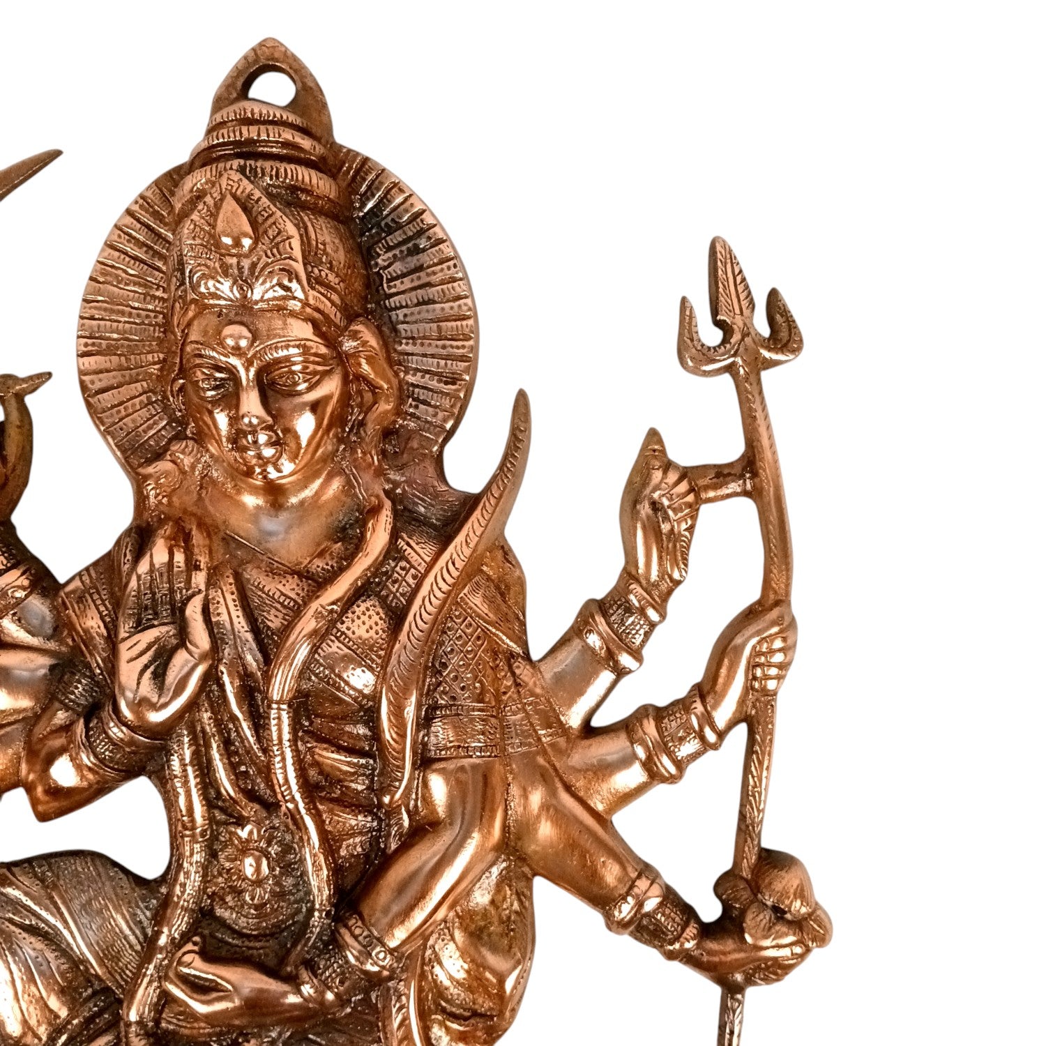 Durga Ji Wall Hanging Showpiece | Handicraft Spiritual Decor | Wall Art for Home | Gift for Festivals & Birthdays - 25 Inch - Apkamart