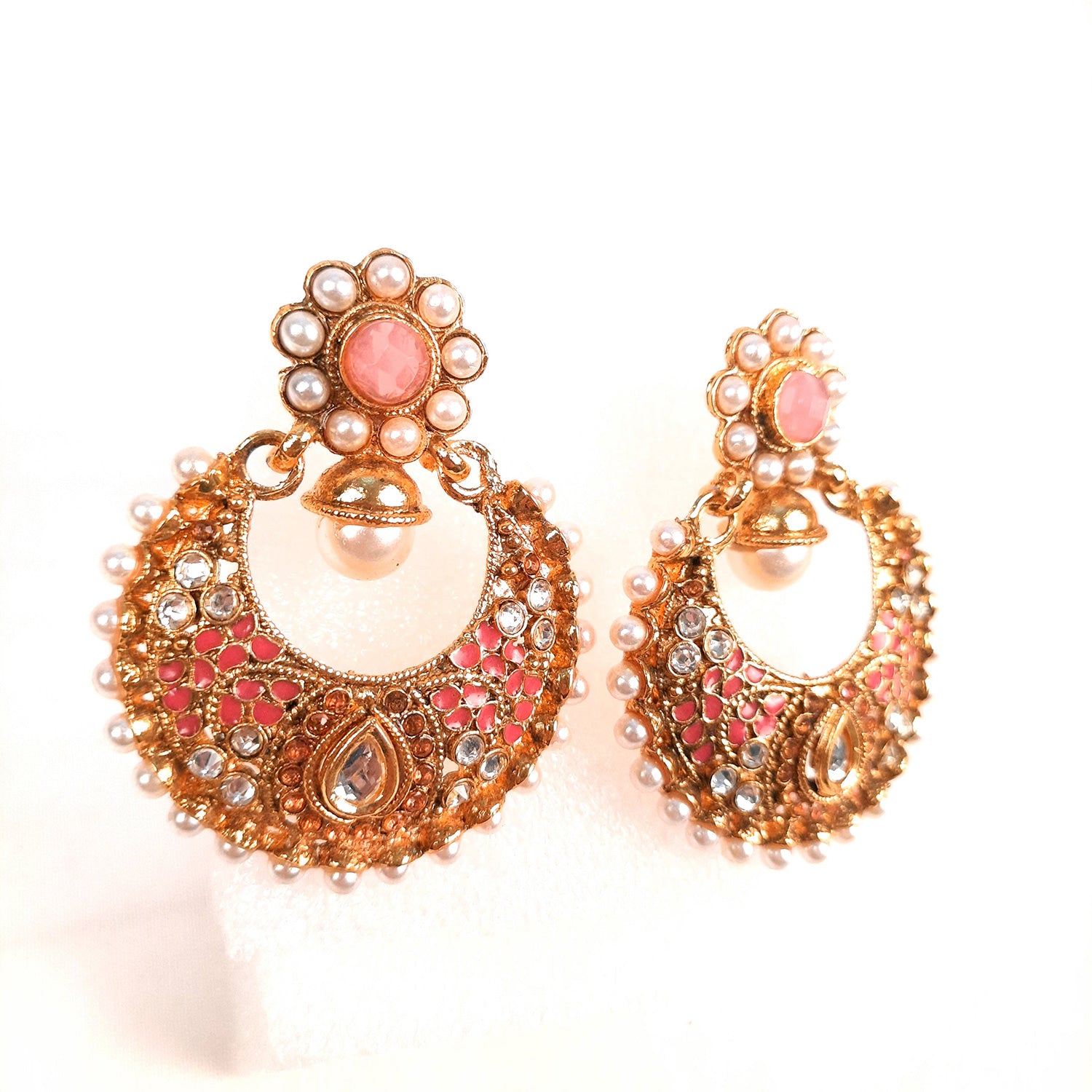 Earrings for Women & Girls | Chand Bali Earring - Traditional Jewelry | Stylish Fashion Jewellery | Gift for Her, Friendship Day, Valentine's Day Gift - Apkamart