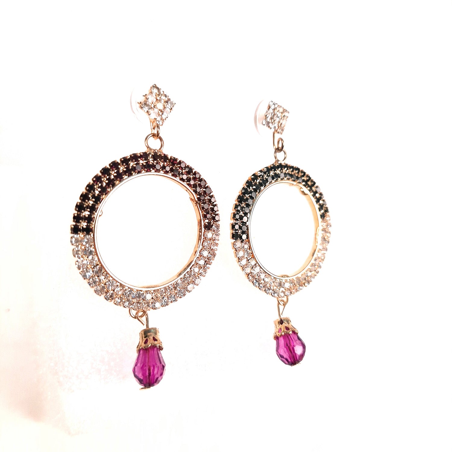 Earrings for Women & Girls | Earring Hoops - Stylish Crystal Earrings | Stylish Fashion Jewellery | Gift for Her, Friendship Day, Valentine's Day Gift - Apkamart