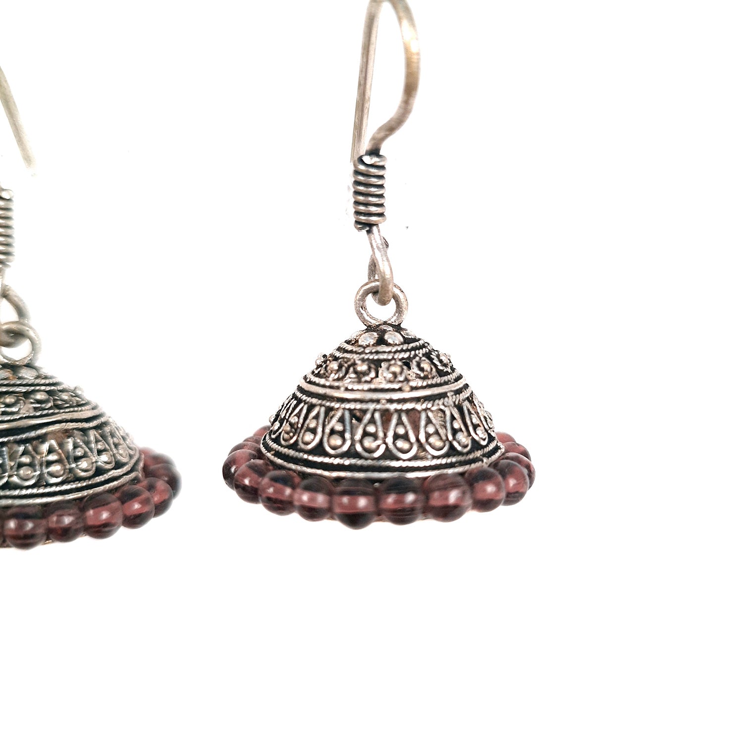 Oxidised Silver Plated Jhumka earrings for Girls and Women | Latest Stylish Fashion Jewellery | Gifts for Her, Friendship Day, Valentine's Day Gift - Apkamart