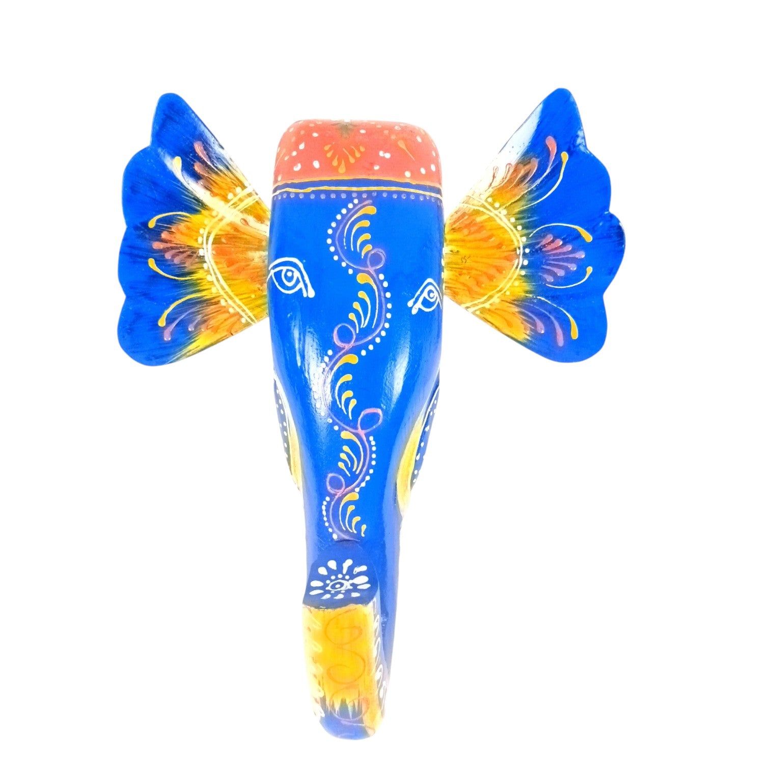 Elephant Head Wall Hanging | Wooden Wall Decor – 11 Inch - Apkamart