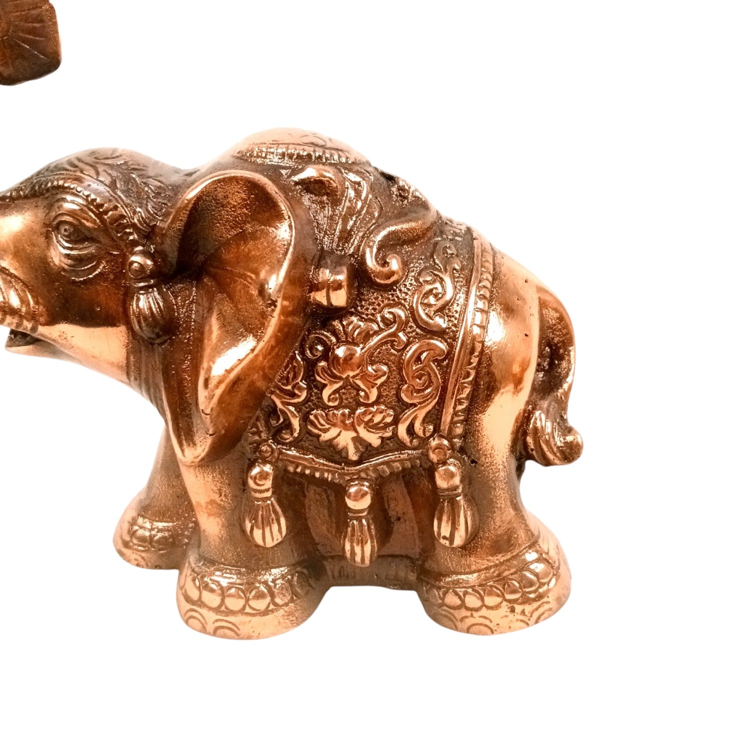 Elephant Showpiece For Home & Vastu - 7 Inch (Pack of 2) - Apkamart