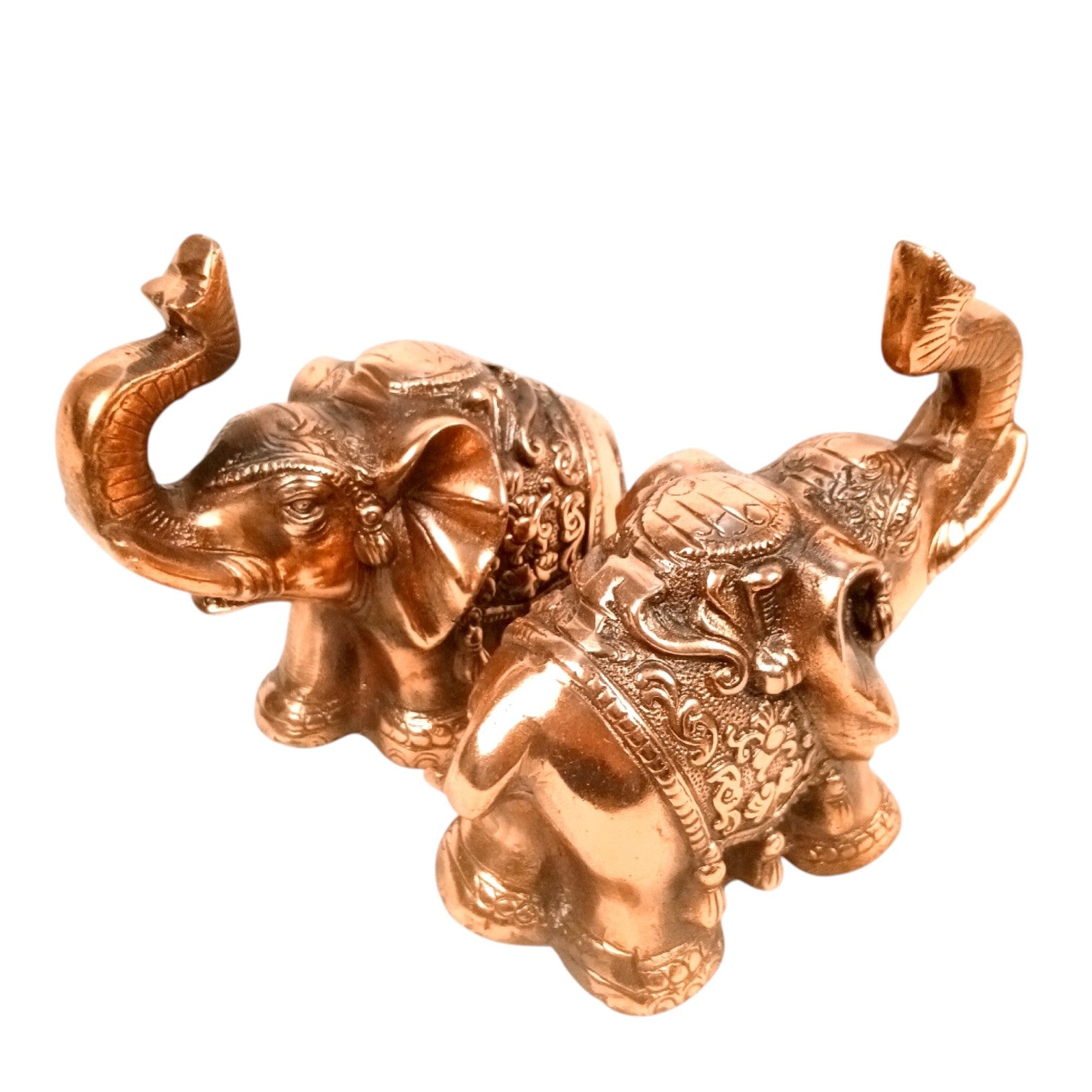 Elephant Showpiece For Home & Vastu - 7 Inch (Pack of 2) - Apkamart