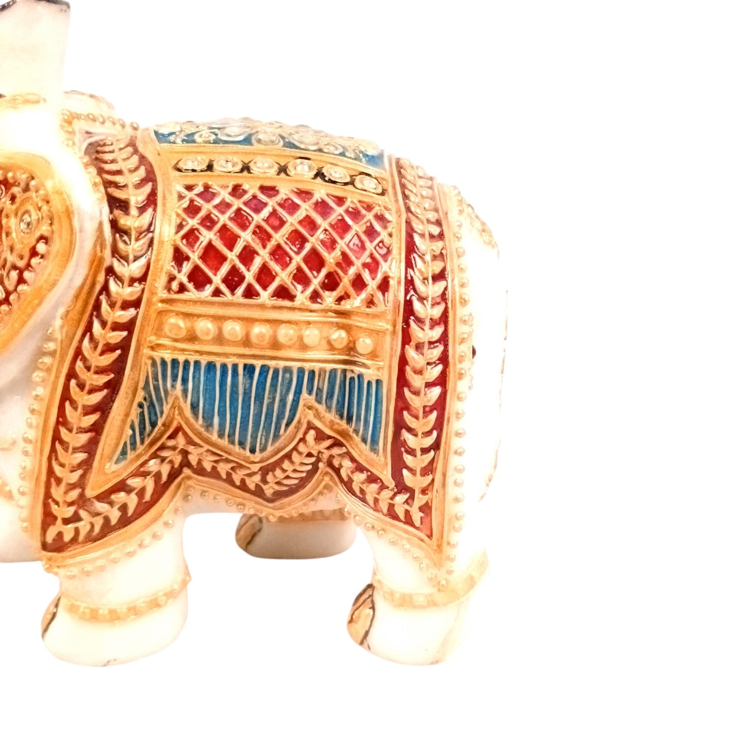 Marble Elephant Showpiece Set of 2 – 6 Inch - Apkamart