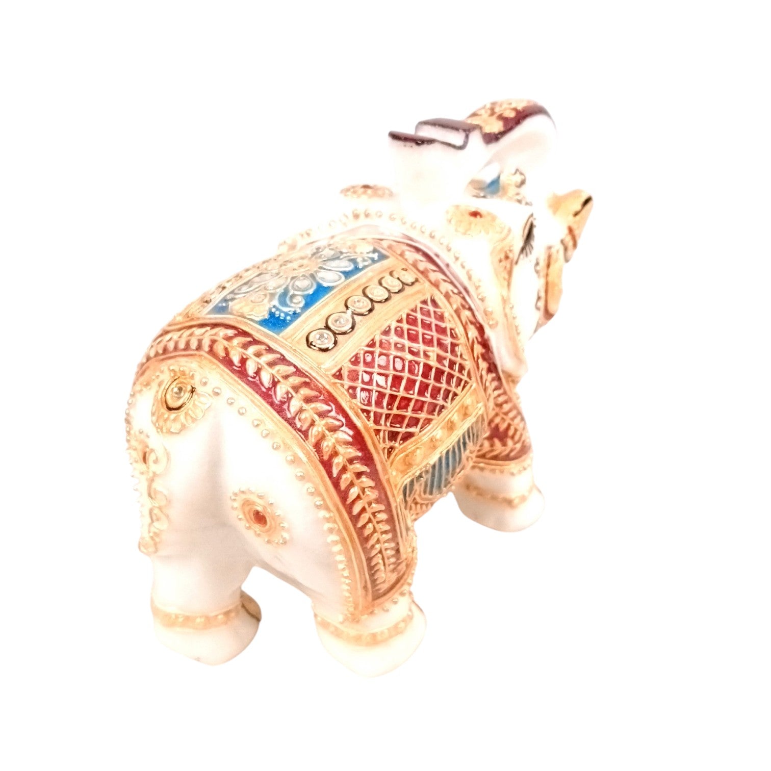 Marble Elephant Showpiece Home Decor – 6 Inch - Apkamart