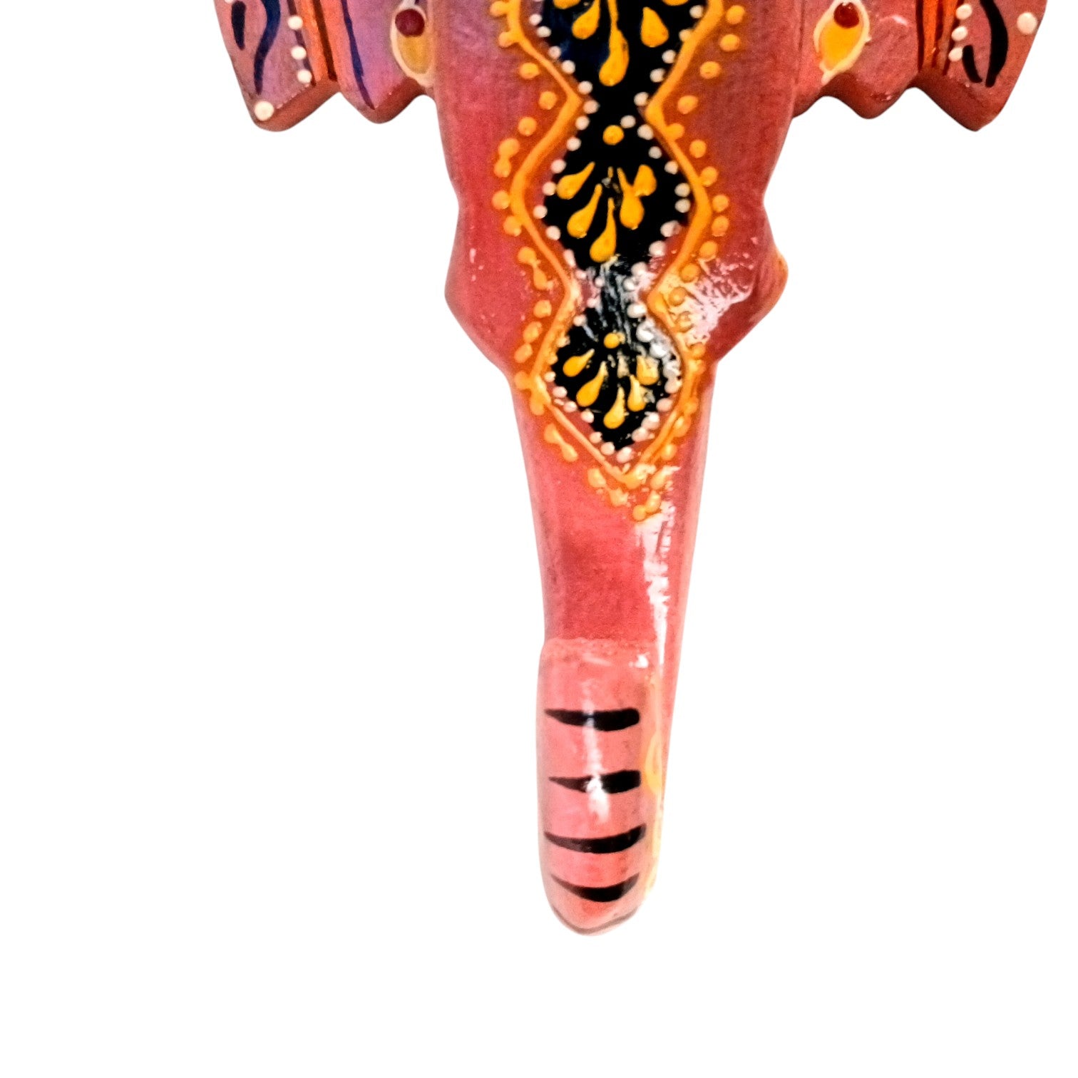 Elephant Head Wall Hanging – Wooden Decorative Showpiece | Handcrafted Wall Art | Elephant Face Home Decor | Living Room, Entrance, Office & Gift - 6 Inch - Apkamart