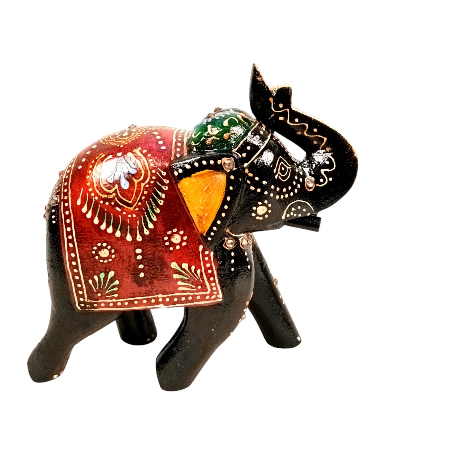Elegant Elephant Showpiece for Home Decor | Stylish Table Decor & Gift Item | Elegant Figurine for Living Room, Bedroom & Office Decoration - 6 Inch (Set Of 2) - Apkamart