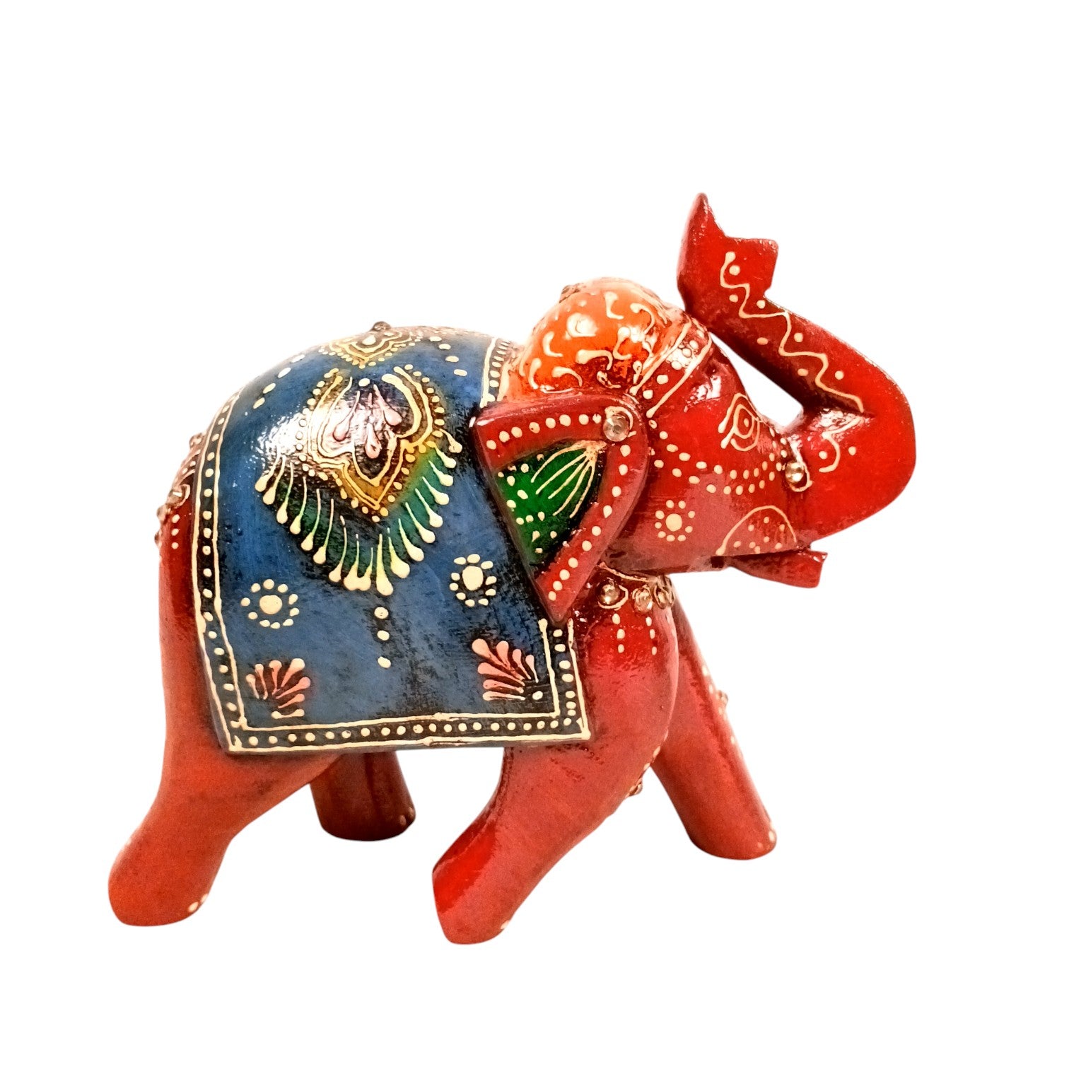 Elegant Elephant Showpiece for Home Decor | Stylish Table Decor & Gift Item | Elegant Figurine for Living Room, Bedroom & Office Decoration - 6 Inch (Set Of 2) - Apkamart