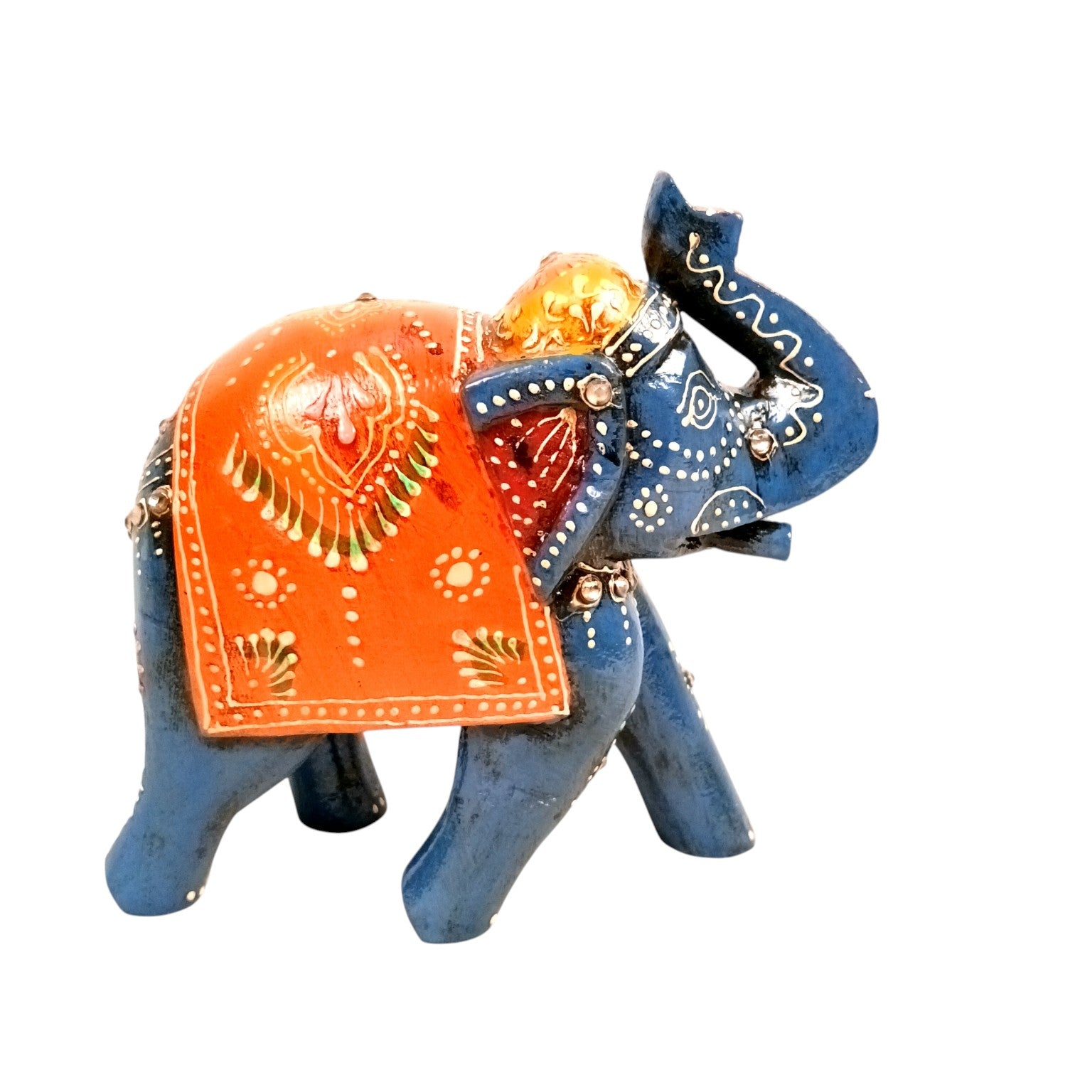 Elegant Elephant Showpiece for Home Decor | Stylish Table Decor & Gift Item | Elegant Figurine for Living Room, Bedroom & Office Decoration - 6 Inch (Set Of 2) - Apkamart