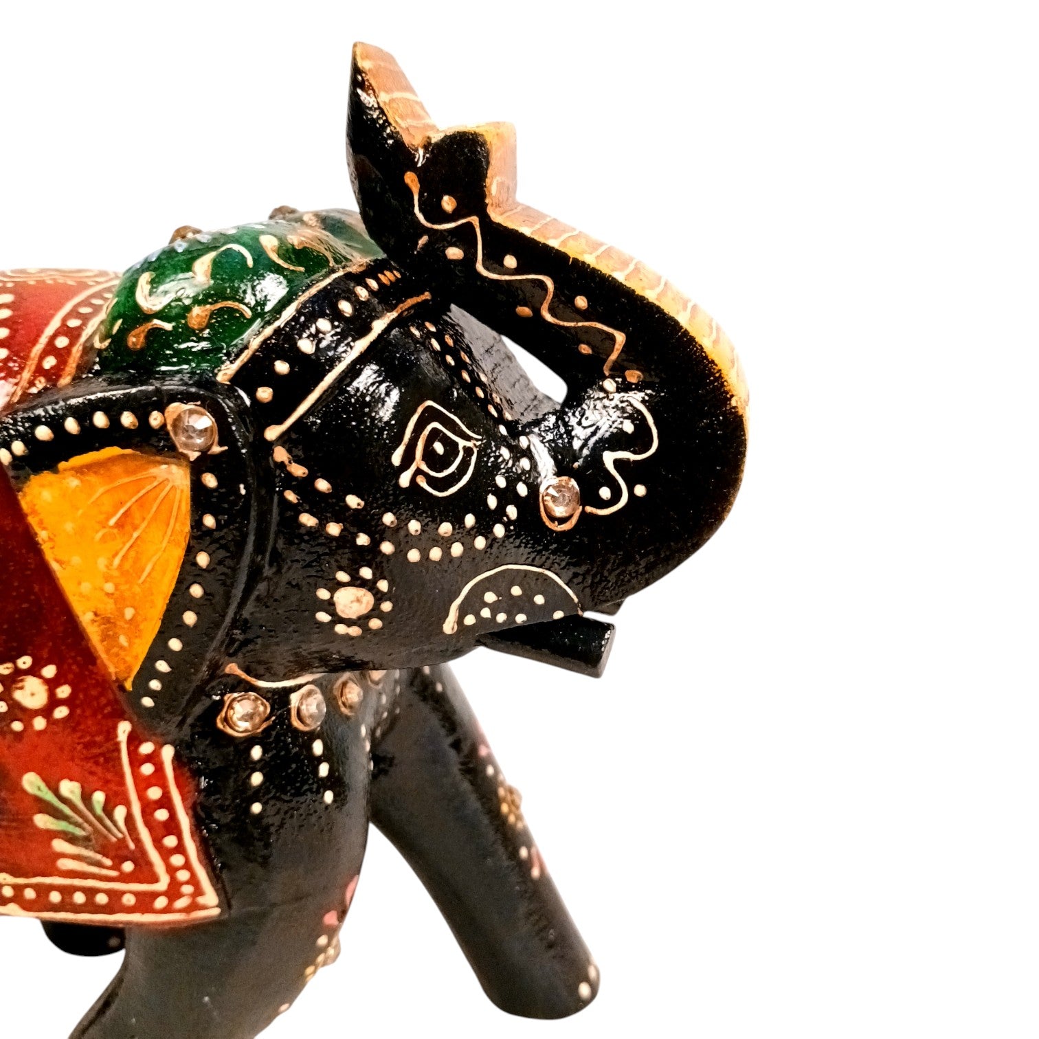 Elegant Elephant Showpiece for Home Decor | Stylish Table Decor & Gift Item | Elegant Figurine for Living Room, Bedroom & Office Decoration - 6 Inch (Set Of 2) - Apkamart