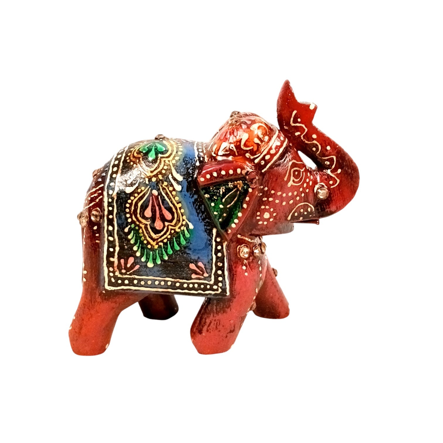 Decorative Elephant Showpiece for Home Decor | Stylish Table Decor & Gift Item | Elegant Figurine for Living Room, Bedroom & Office Decoration - 4 Inch (Set Of 2) - Apkamart