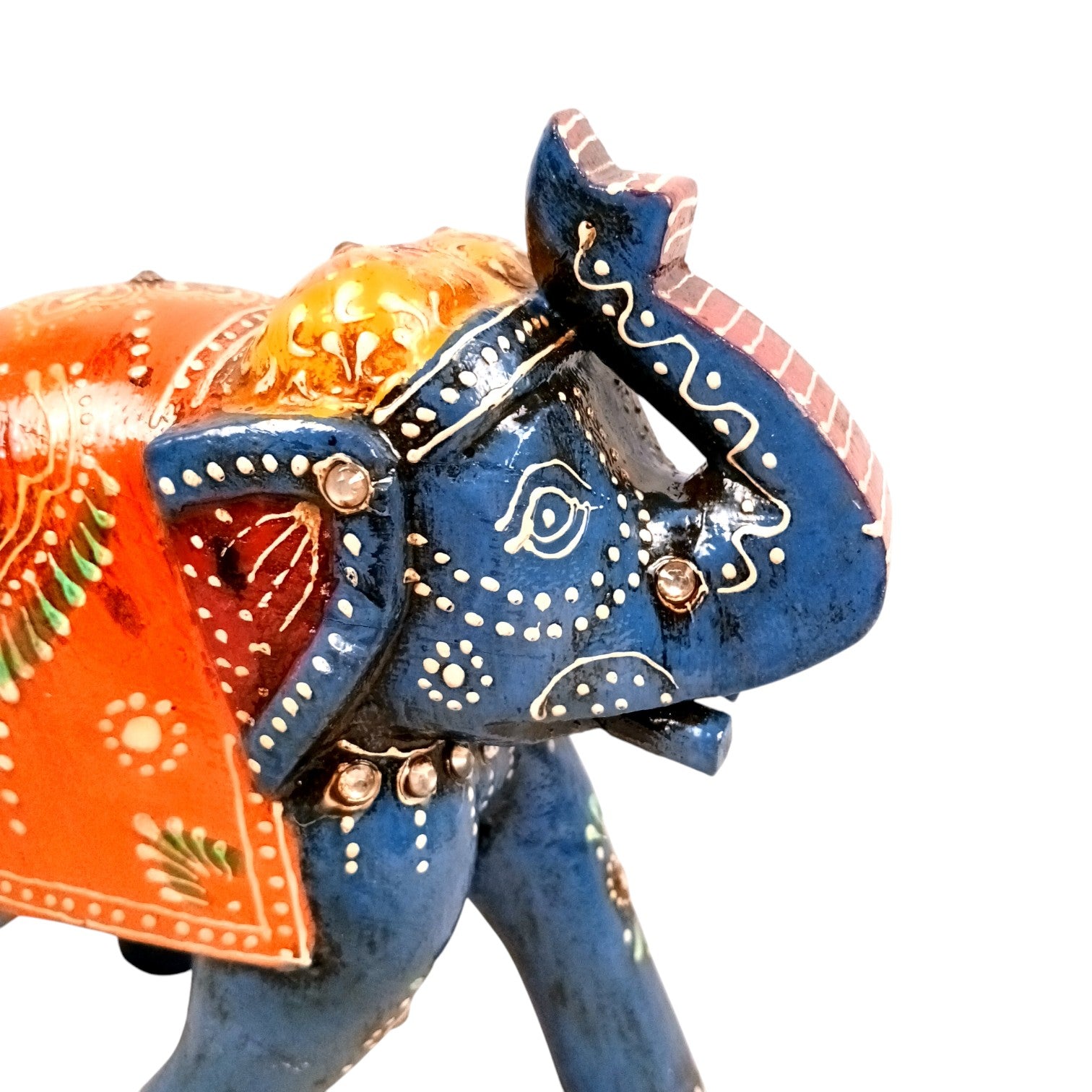 Elegant Elephant Showpiece for Home Decor | Stylish Table Decor & Gift Item | Elegant Figurine for Living Room, Bedroom & Office Decoration - 6 Inch (Set Of 2) - Apkamart