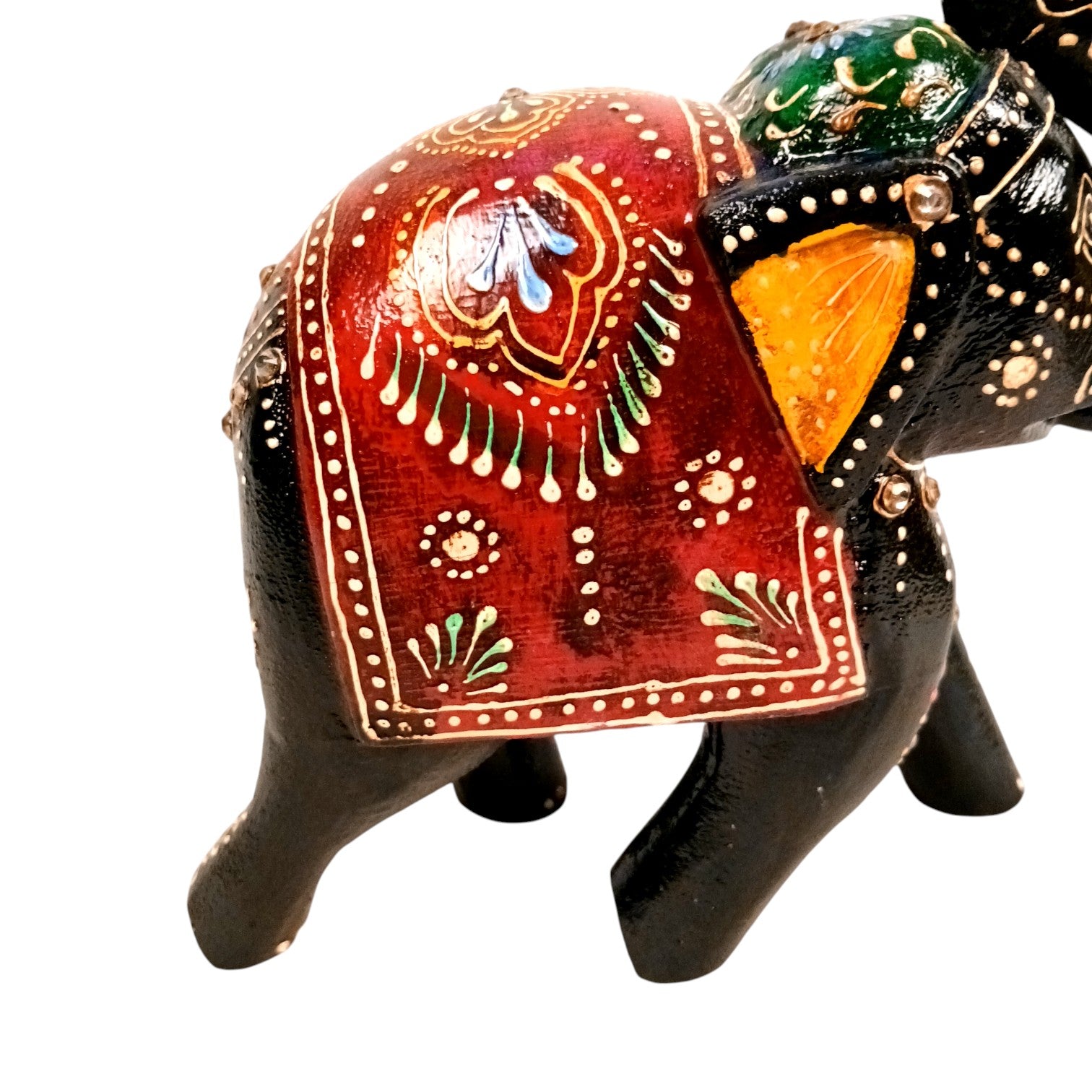 Elegant Elephant Showpiece for Home Decor | Stylish Table Decor & Gift Item | Elegant Figurine for Living Room, Bedroom & Office Decoration - 6 Inch (Set Of 2) - Apkamart