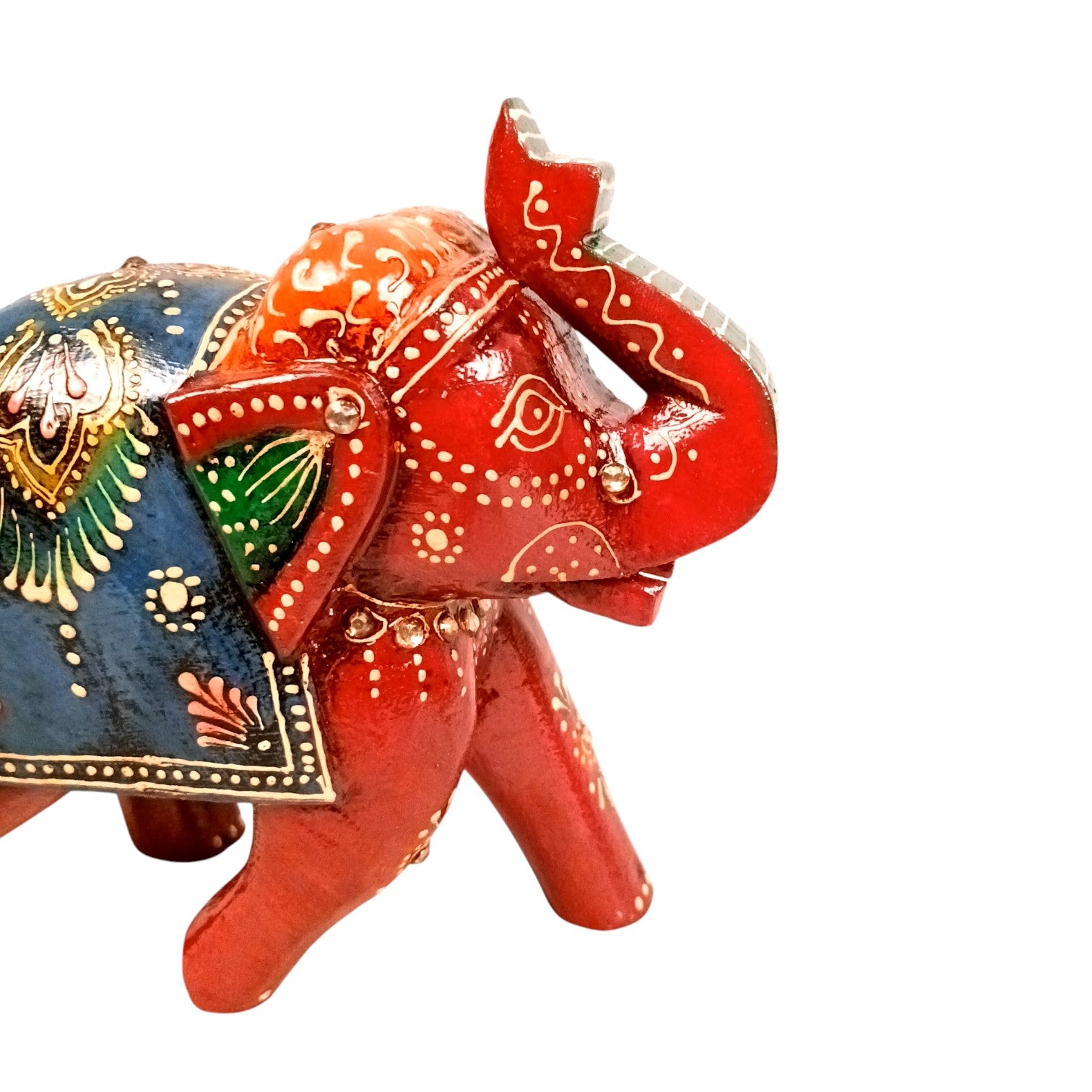 Elegant Elephant Showpiece for Home Decor | Stylish Table Decor & Gift Item | Elegant Figurine for Living Room, Bedroom & Office Decoration - 6 Inch (Set Of 2) - Apkamart