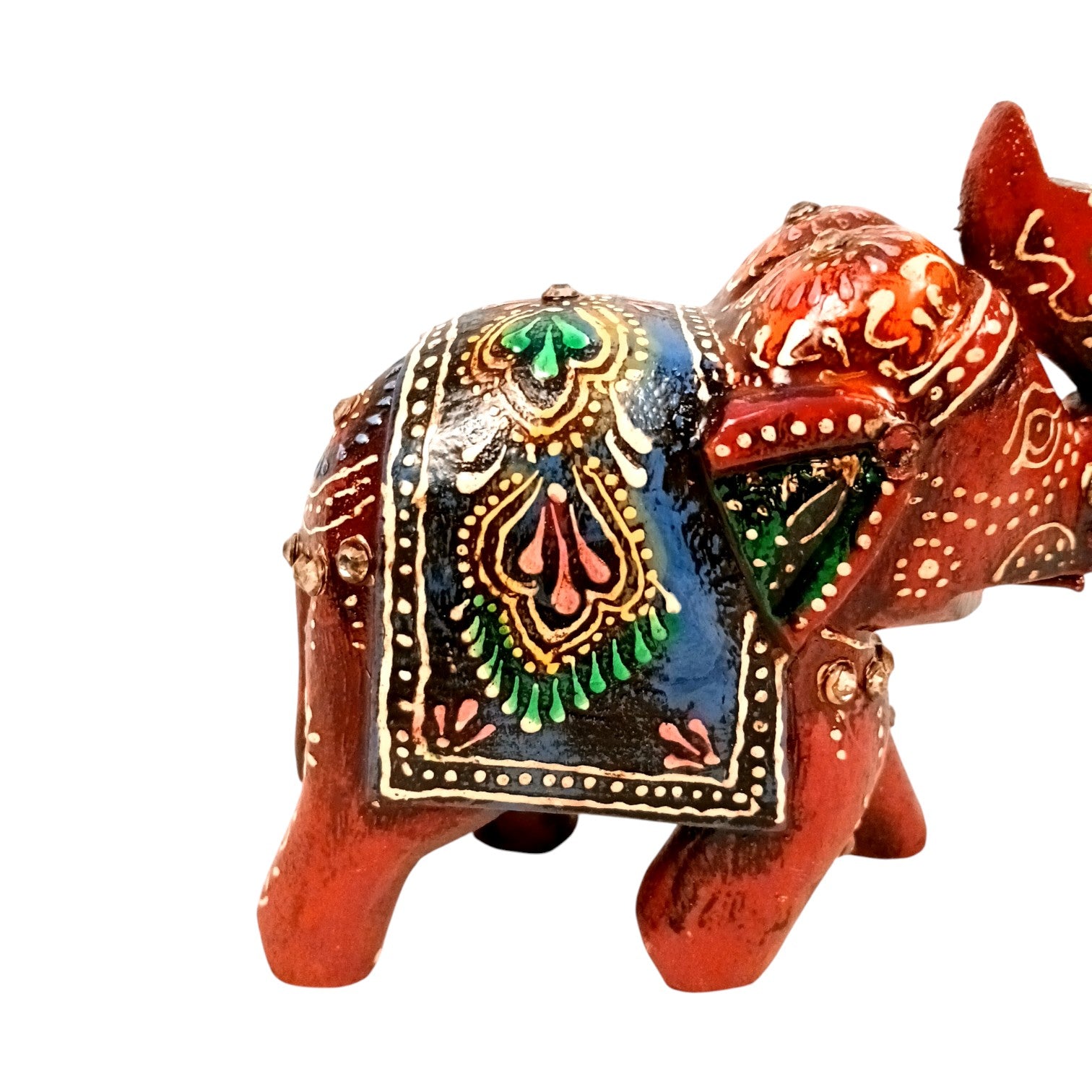 Decorative Elephant Showpiece for Home Decor | Stylish Table Decor & Gift Item | Elegant Figurine for Living Room, Bedroom & Office Decoration - 4 Inch (Set Of 2) - Apkamart