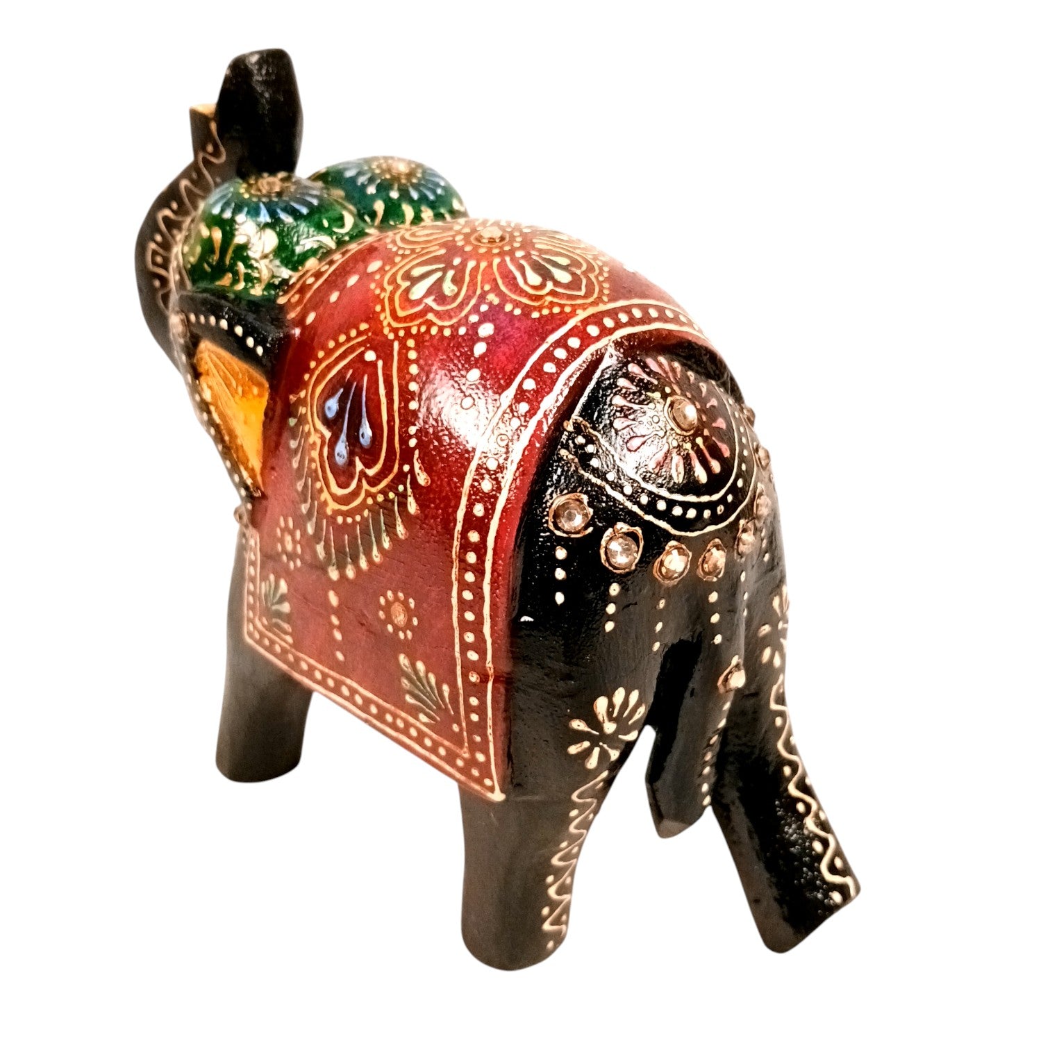 Elegant Elephant Showpiece for Home Decor | Stylish Table Decor & Gift Item | Elegant Figurine for Living Room, Bedroom & Office Decoration - 6 Inch (Set Of 2) - Apkamart