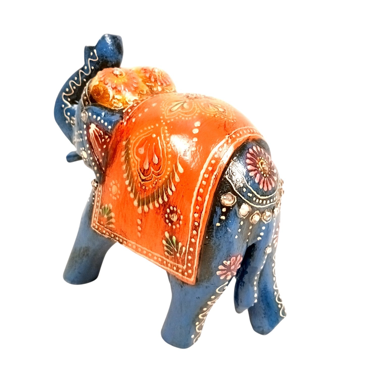 Elegant Elephant Showpiece for Home Decor | Stylish Table Decor & Gift Item | Elegant Figurine for Living Room, Bedroom & Office Decoration - 6 Inch (Set Of 2) - Apkamart