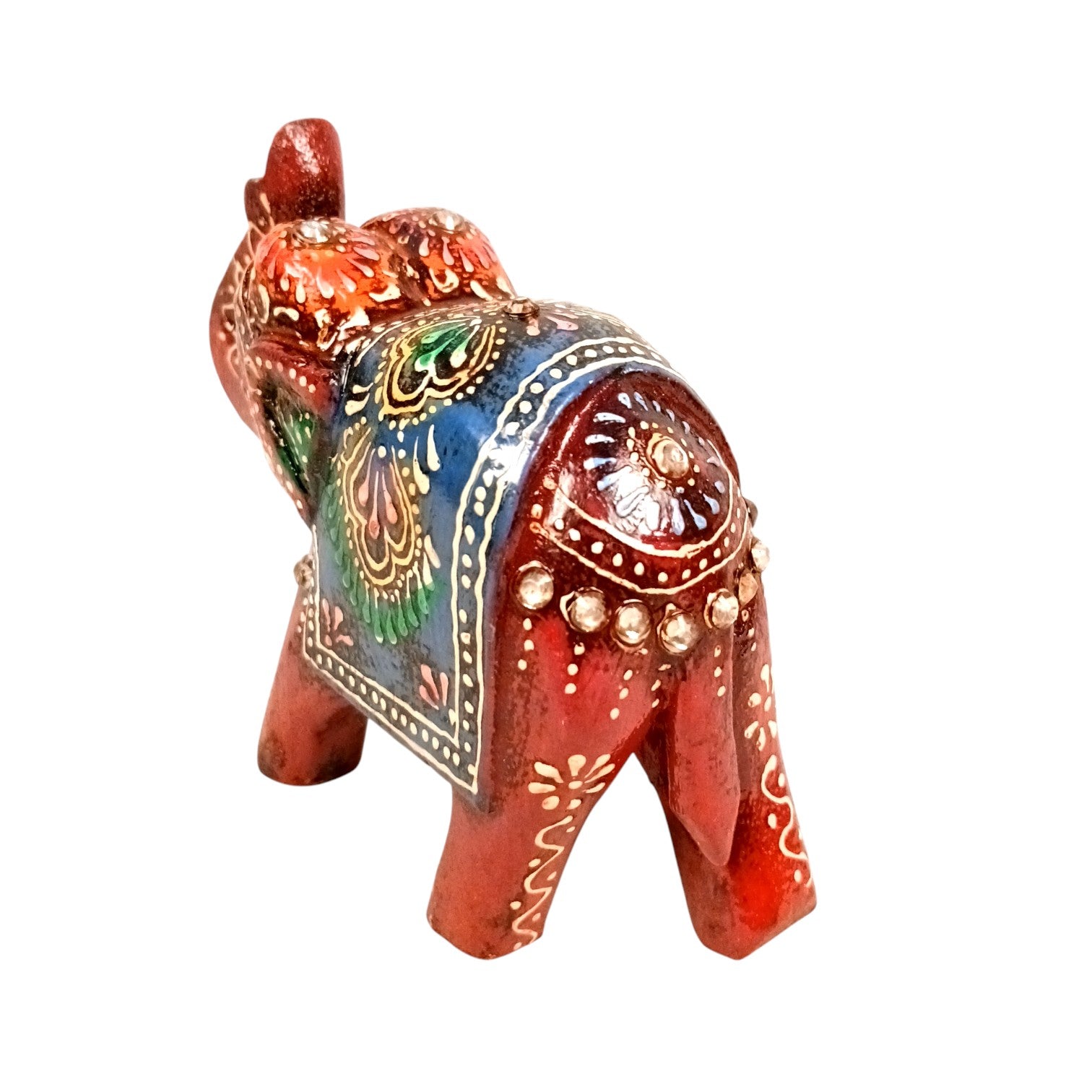 Decorative Elephant Showpiece for Home Decor | Stylish Table Decor & Gift Item | Elegant Figurine for Living Room, Bedroom & Office Decoration - 4 Inch (Set Of 2) - Apkamart