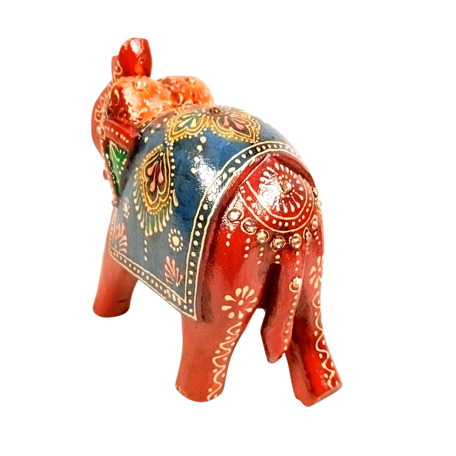 Elegant Elephant Showpiece for Home Decor | Stylish Table Decor & Gift Item | Elegant Figurine for Living Room, Bedroom & Office Decoration - 6 Inch (Set Of 2) - Apkamart
