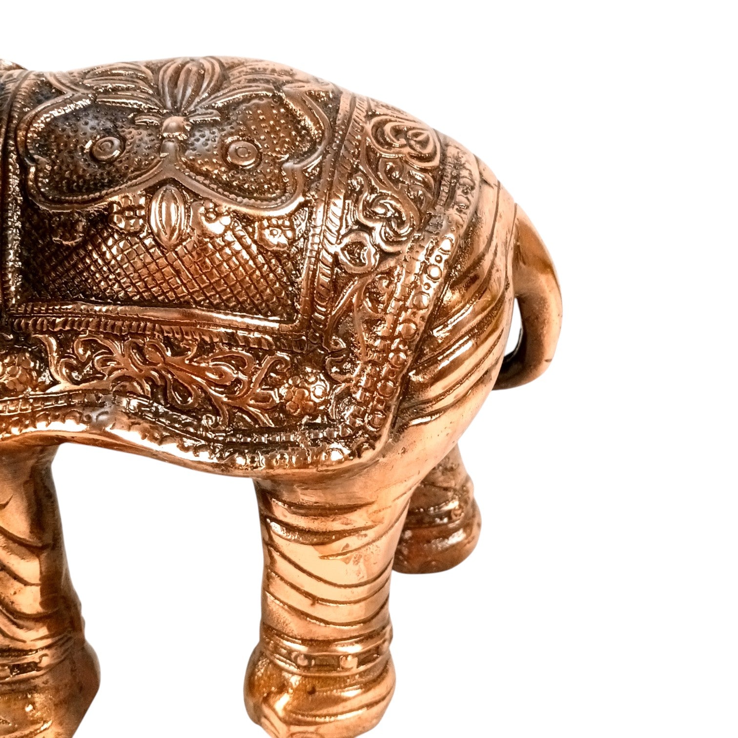 Elephant Showpiece for Decor | Decorative Standing Elephant Statue for Home Decor | Traditional Masterpiece for Living Room, Corner & Office - 15 Inch - Apkamart