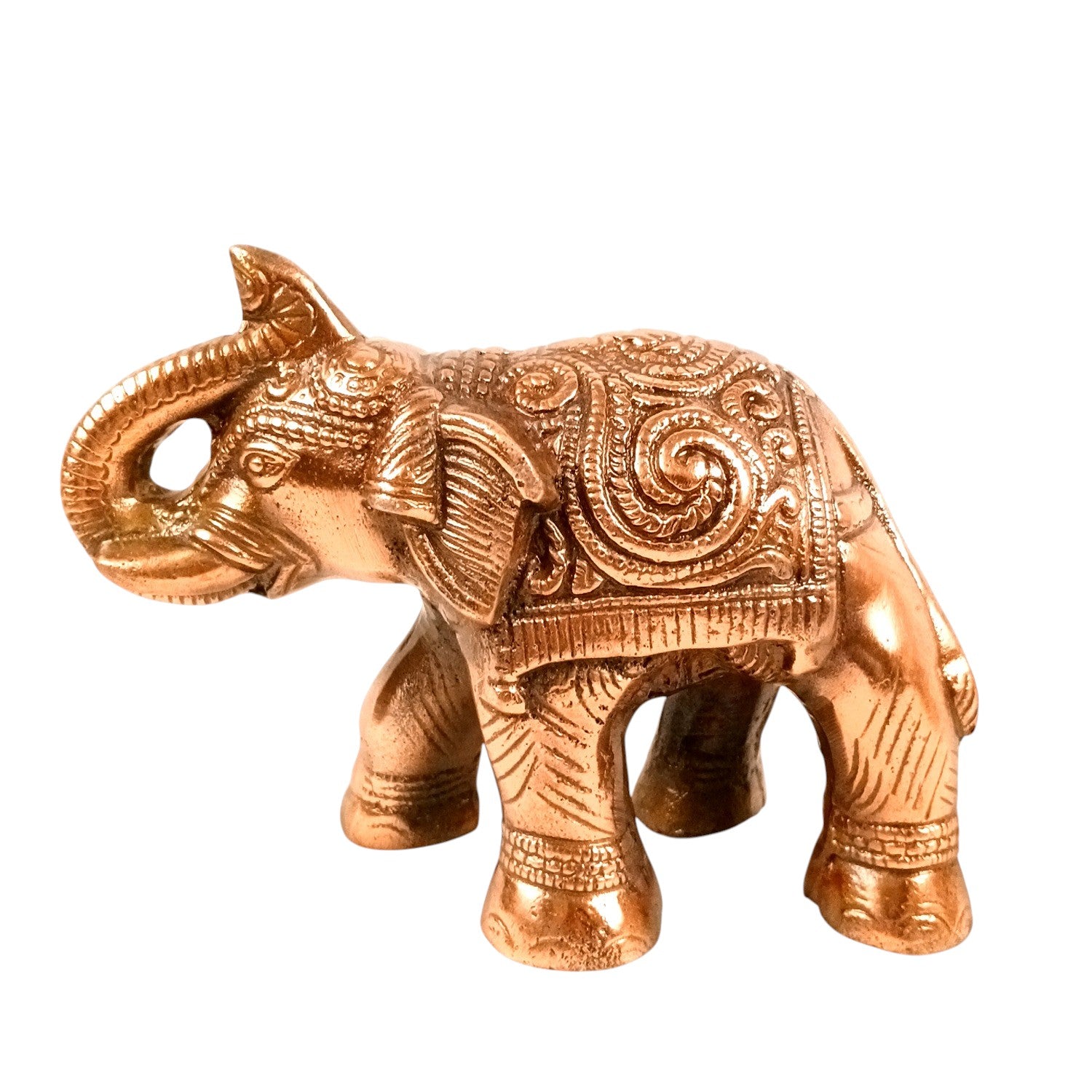 Elephant Statue Showpiece | Decorative Elephant Figurine for Home Decor | Lucky Elephant Idol for Living Room, Office, Mandir & Gift - 8 Inch - Apkamart