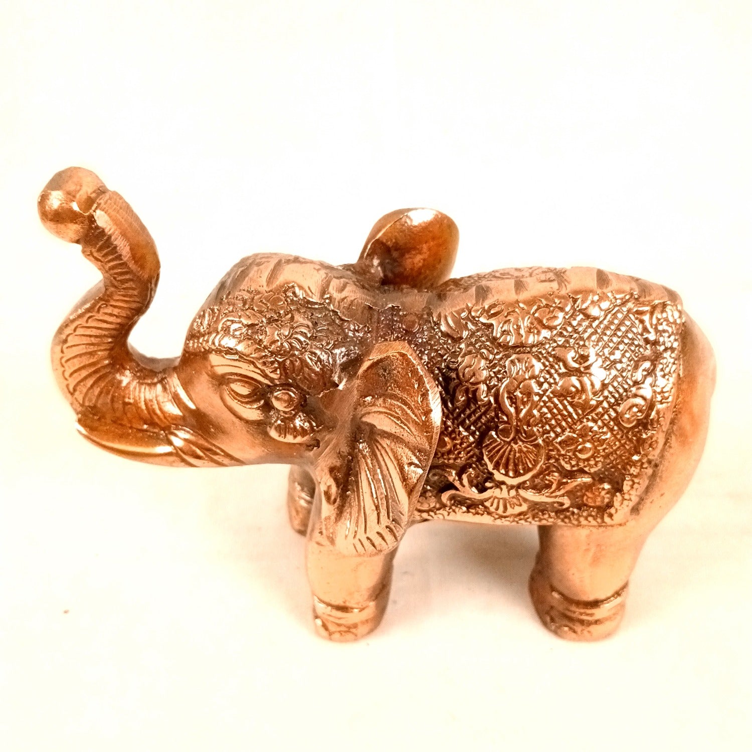 Elephant Statue Showpiece | Decorative Elephant Figurine for Home Decor | Lucky Elephant Idol for Living Room, Office, Mandir & Gift - 7 Inch - Apkamart