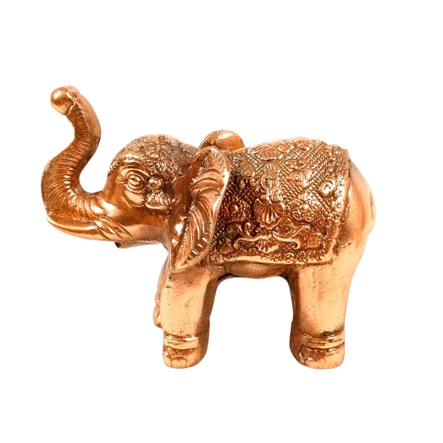 Elephant Statue Showpiece Set | Decorative Elephant Figurine for Home Decor | Lucky Elephant Idol for Living Room, Office, Mandir & Gift - 7 Inch (pack Of 2) - Apkamart
