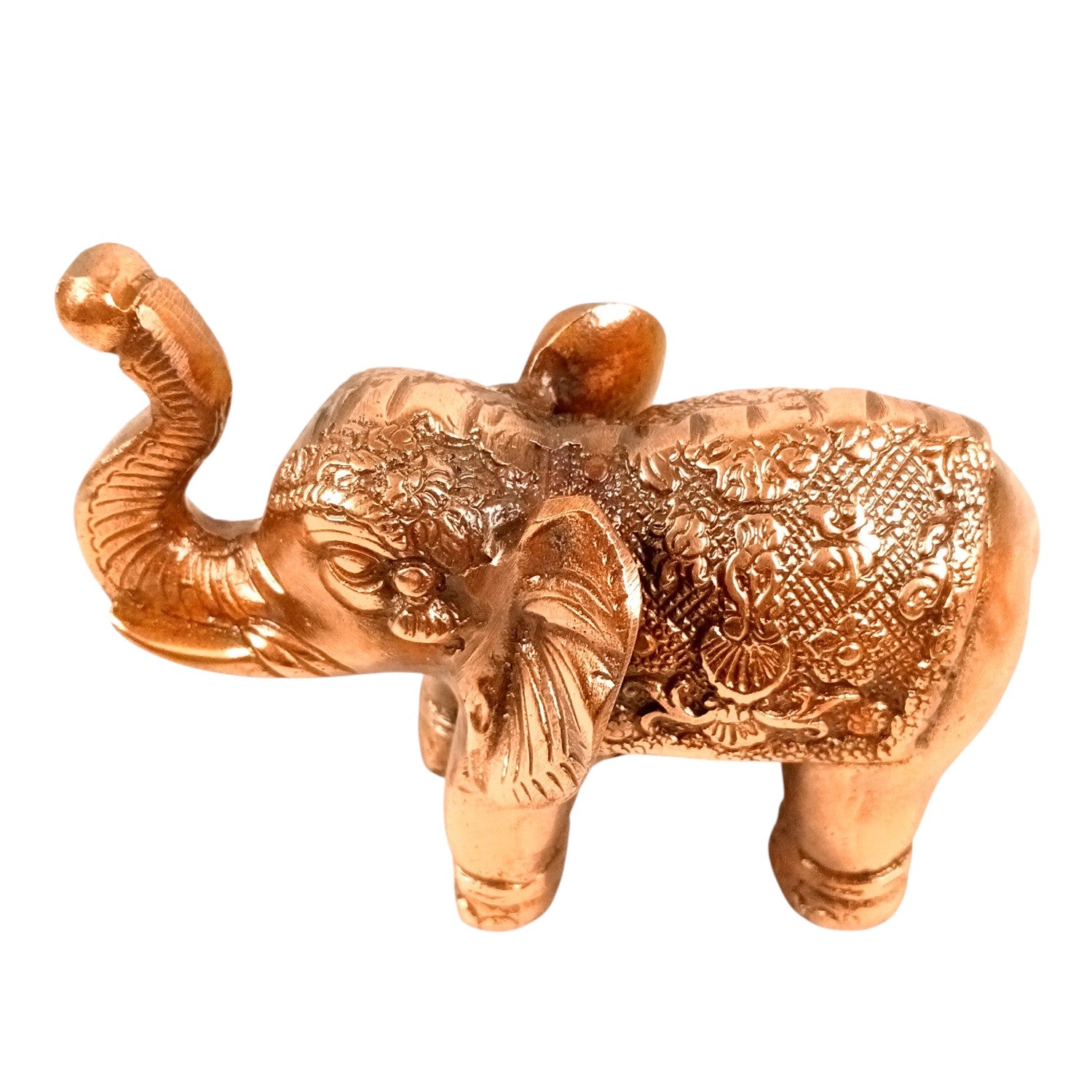 Elephant Statue Showpiece Set | Decorative Elephant Figurine for Home Decor | Lucky Elephant Idol for Living Room, Office, Mandir & Gift - 7 Inch (pack Of 2) - Apkamart