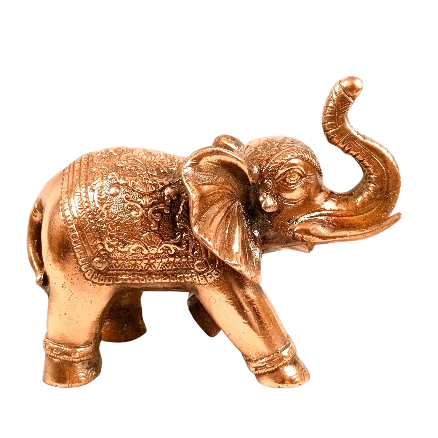 Elephant Statue Showpiece Set | Decorative Elephant Figurine for Home Decor | Lucky Elephant Idol for Living Room, Office, Mandir & Gift - 10 Inch (Pack Of 2) - Apkamart